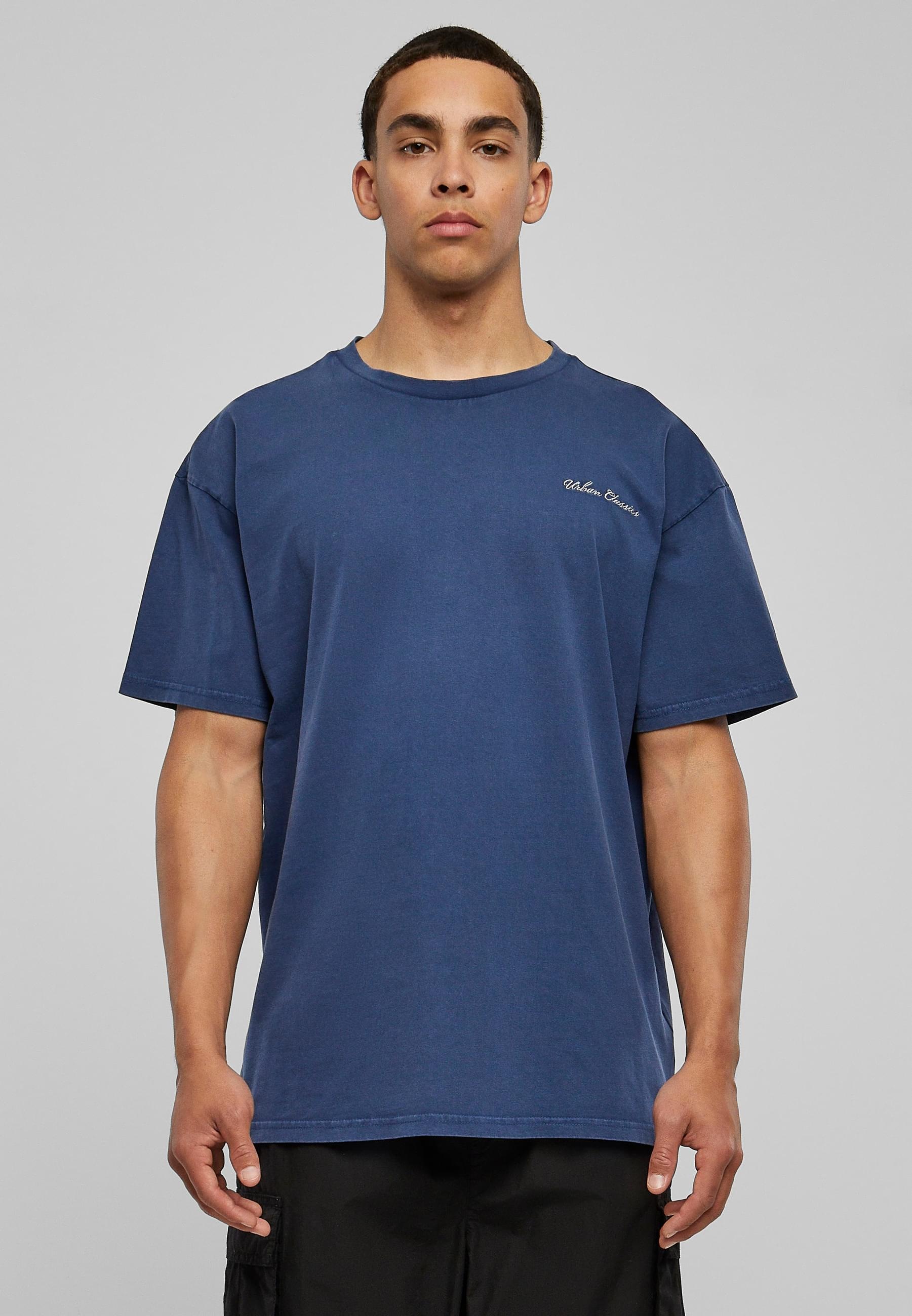 URBAN CLASSICS T-Shirt »Urban Classics Herren Oversized Small Embroidery Tee«, (1 tlg.)