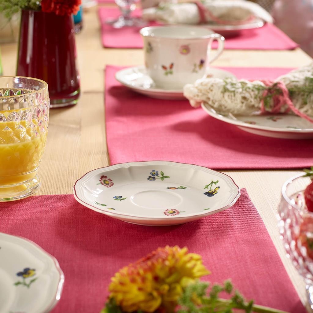 Villeroy & Boch Geschirr-Set »Teeservice Petite Fleur 13er Set weiß« Spülmaschinengeeignet, Mikrowellengeeignet