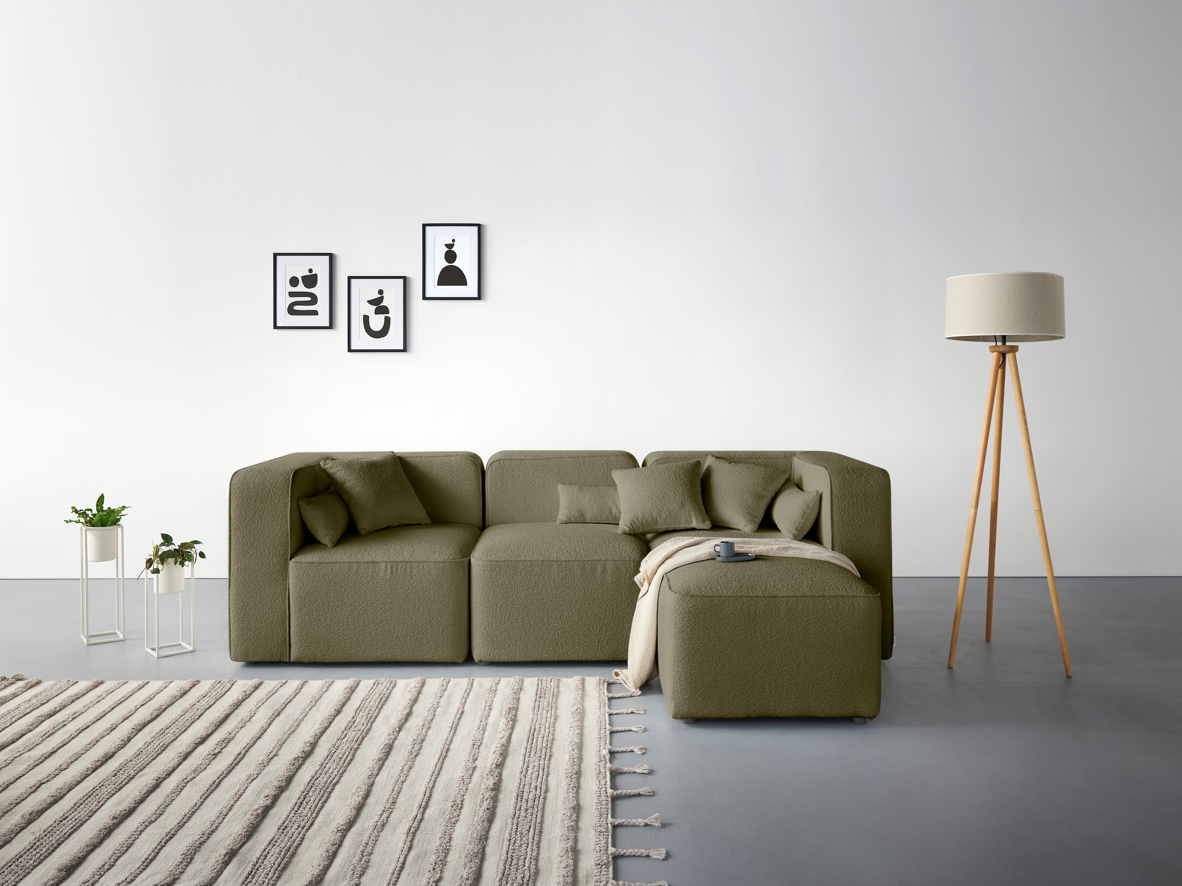 Home affaire 3-Sitzer "Sundstrup L-Form" Modulserie, individuelle Zusammens günstig online kaufen