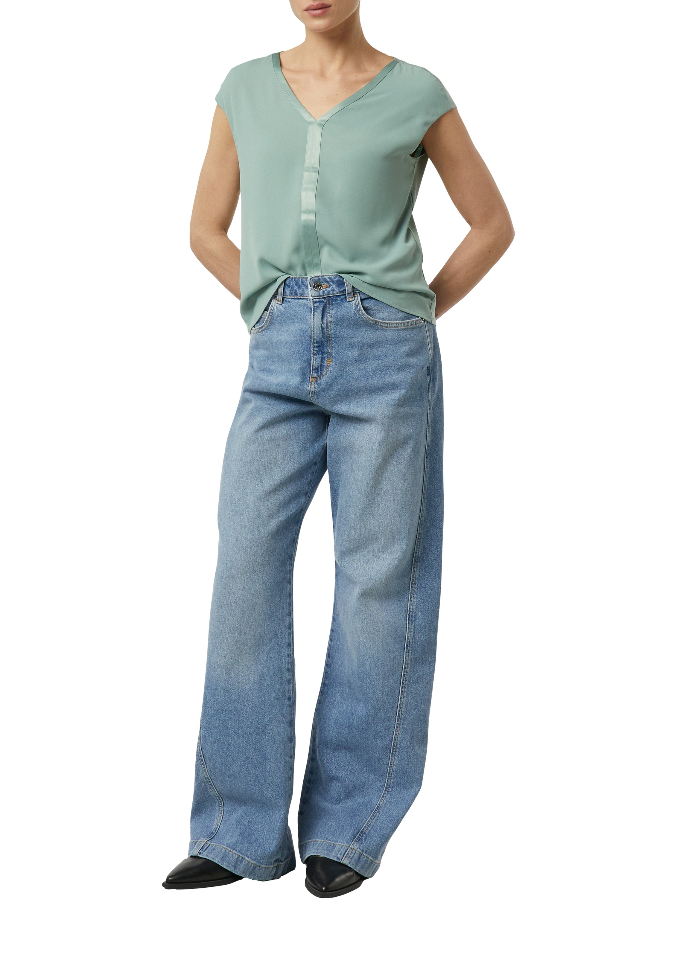 Comma Kurzarmshirt mit Viskose günstig online kaufen