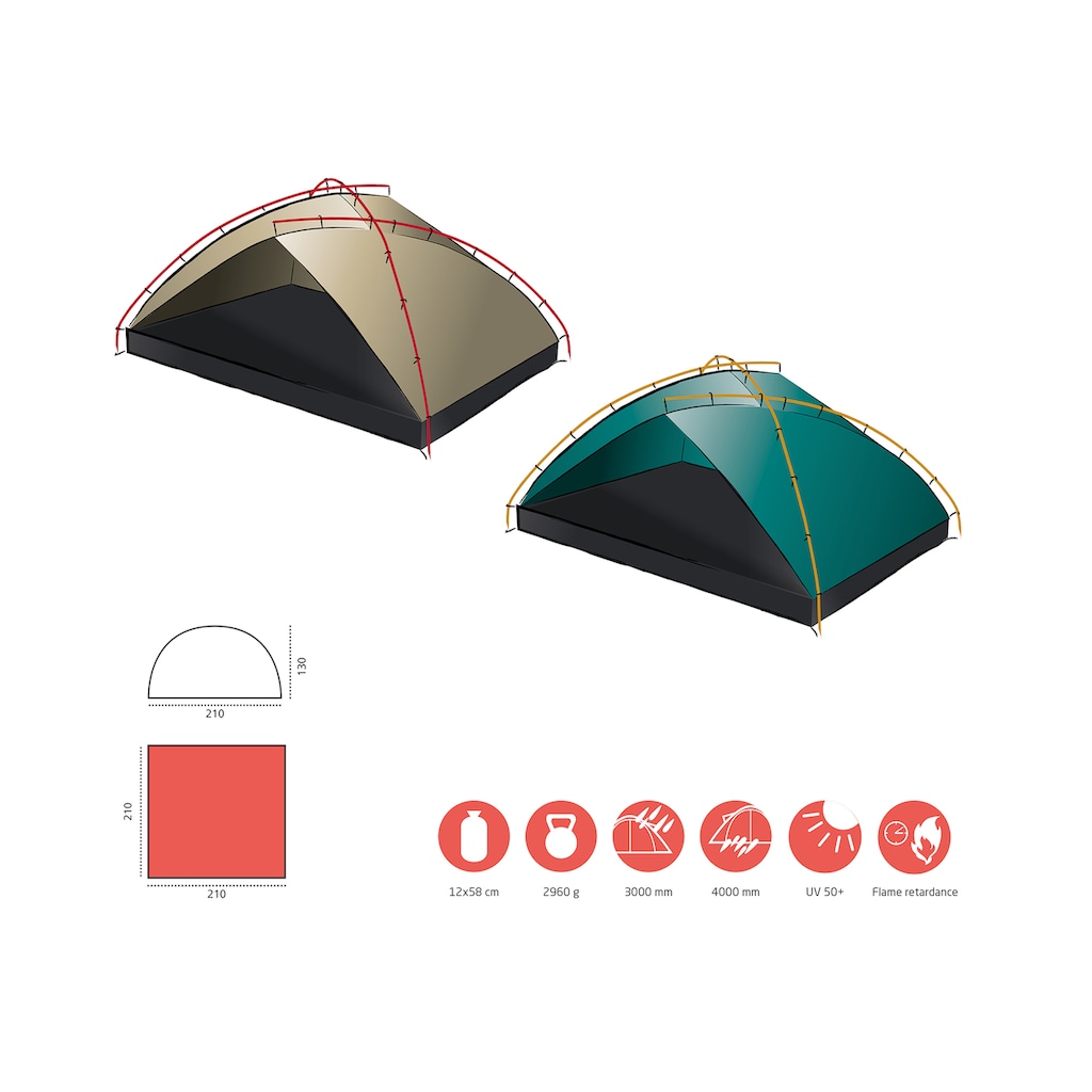 GRAND CANYON Strandmuschel »TONTO BEACH TENT 4«