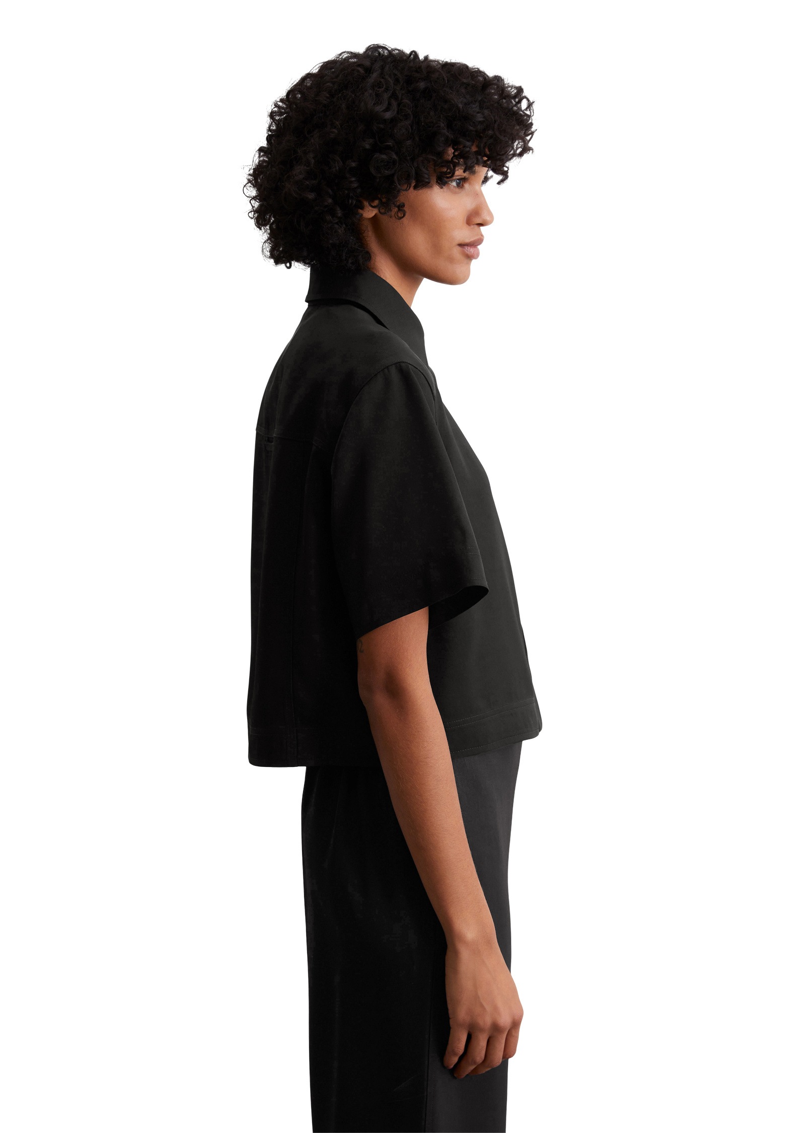Marc OPolo Kurzarmbluse "aus Naia™-Twill" günstig online kaufen