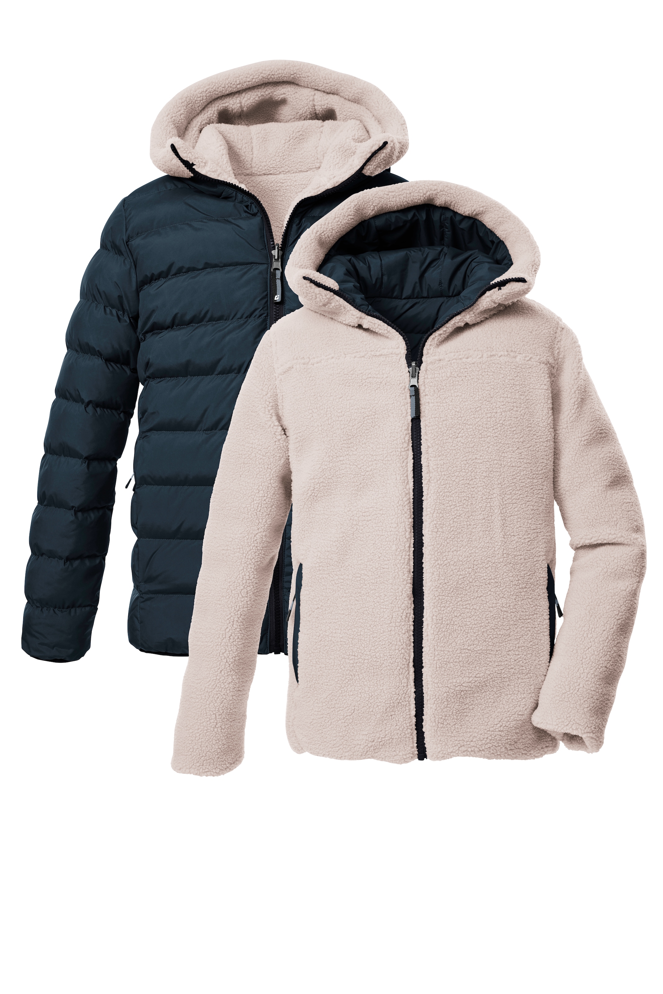 KILLTEC Kinder Wendejacke "KOW 231 BYS JCKT"nachtblau, Gr. 128, Obermaterial: 100% Polyester. Futter: 100% Polyester. Wattierung: 100% Polyester,
