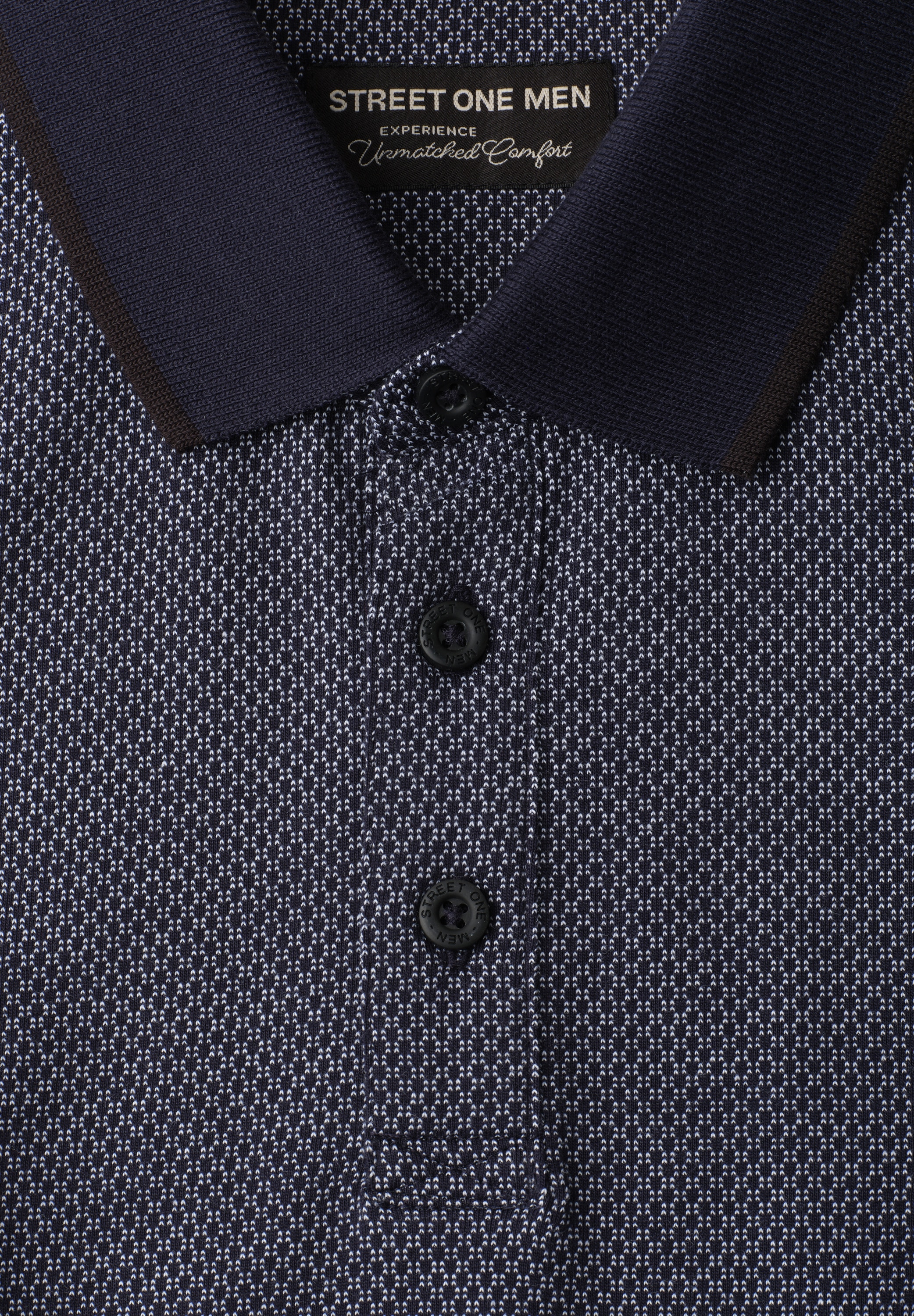 STREET ONE MEN Poloshirt aus reiner Baumwolle