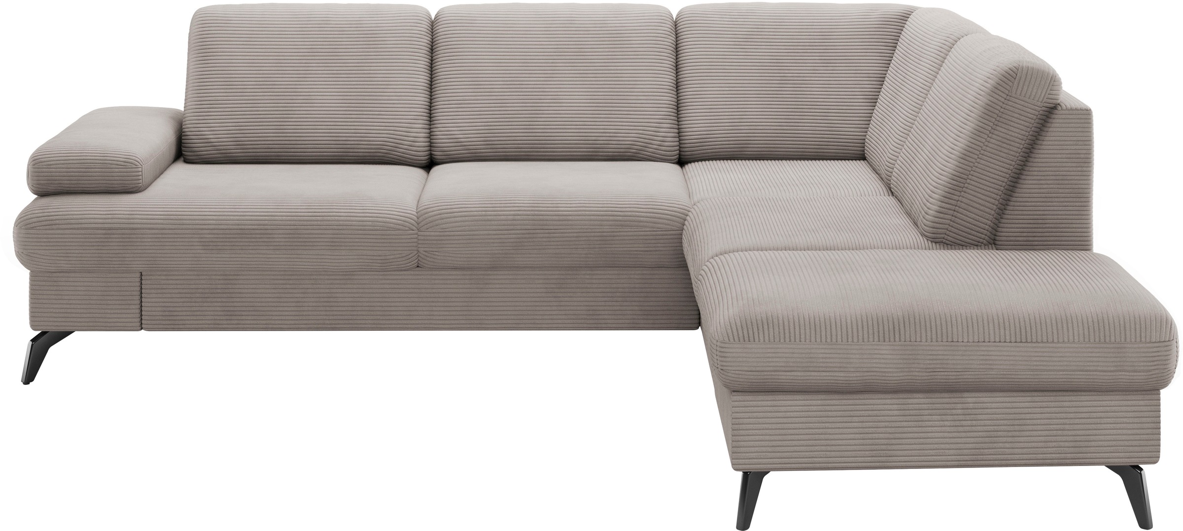 sit&more Ecksofa »Morris Jubi L-Form«, inkl. Armteilfunktion und 1 Zierkissen, wahlweise mit Bettfunktion