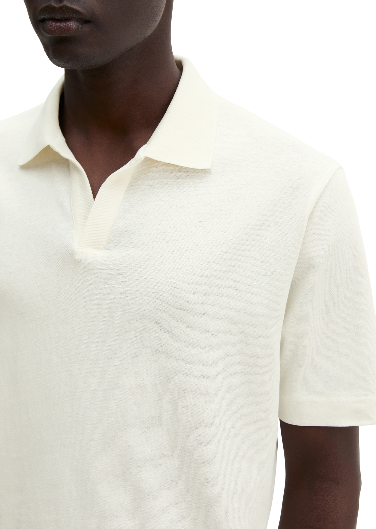 Marc O'Polo Poloshirt »aus Baumwoll-Leinen-Mix«