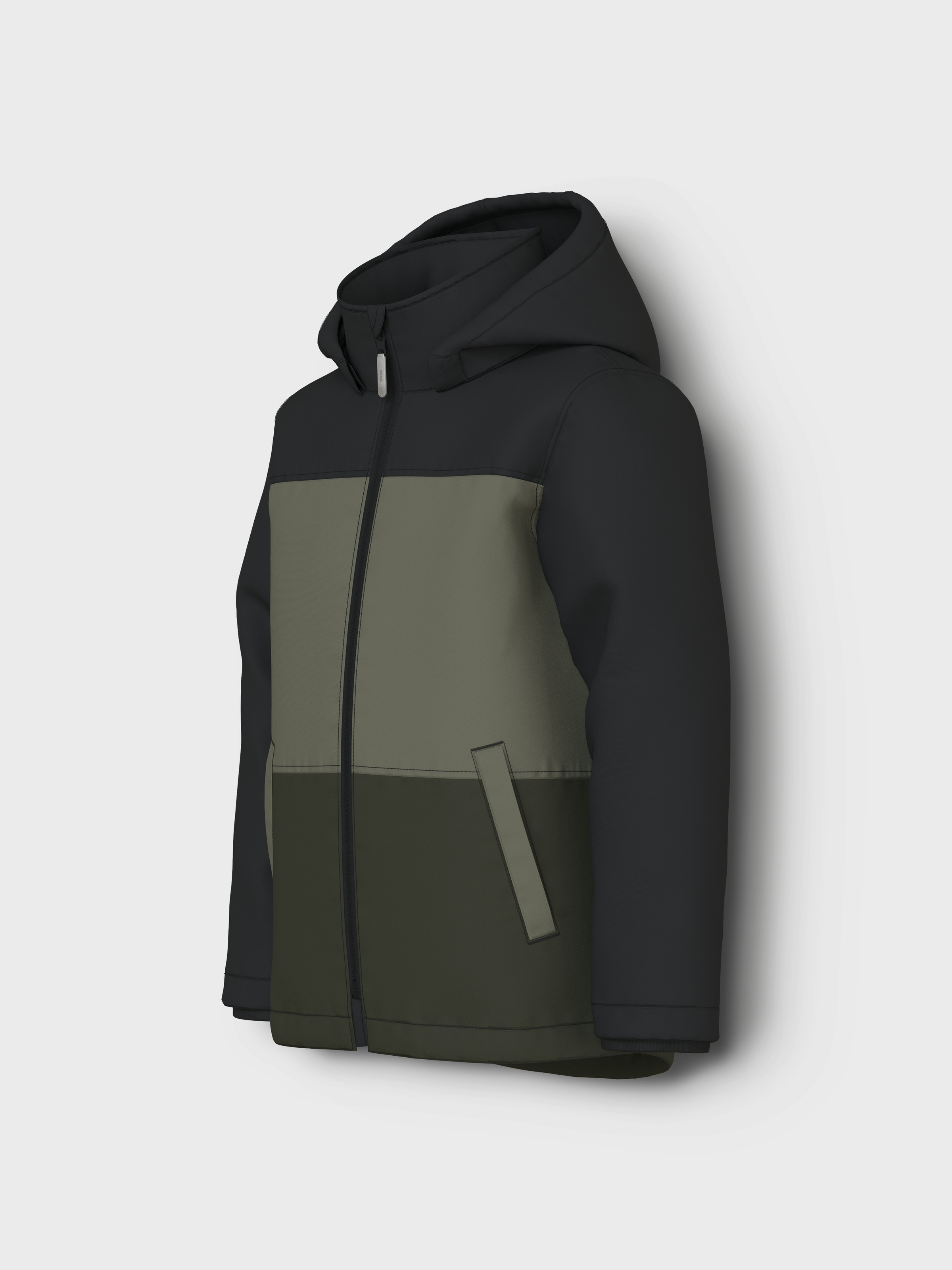 Name It Outdoorjacke »NKMMAX PA JACKET BLOCK NOOS«, mit Kapuze, mit dekorativen und reflektierenden Details