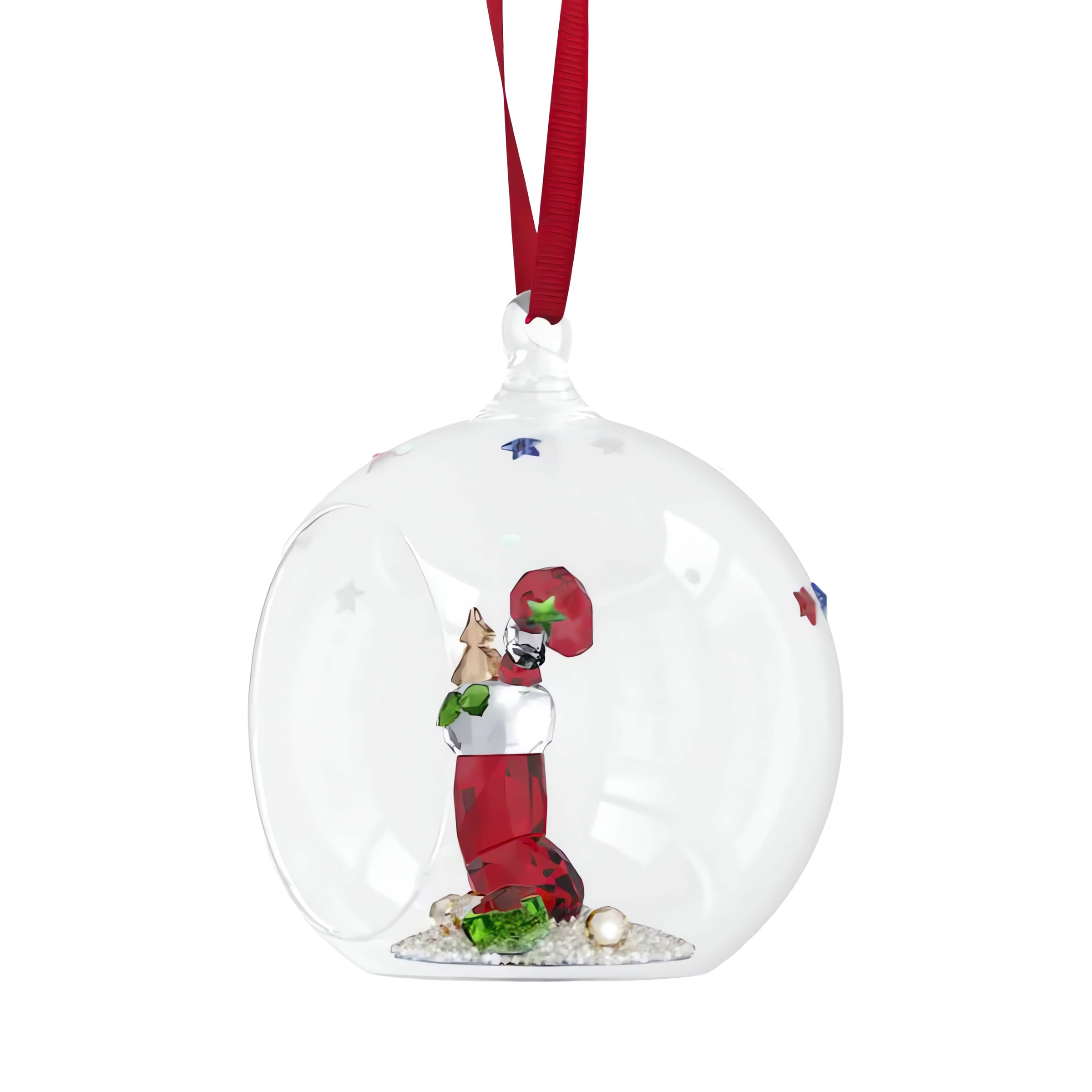 Swarovski Dekohänger »Holiday Cheers Nikolausstiefel und Bonbon Weihnachtskugel« Swarovski® Kristall