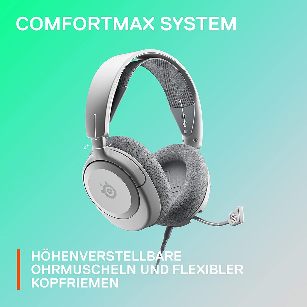 SteelSeries Gaming-Headset »Arctis Nova 1P White«