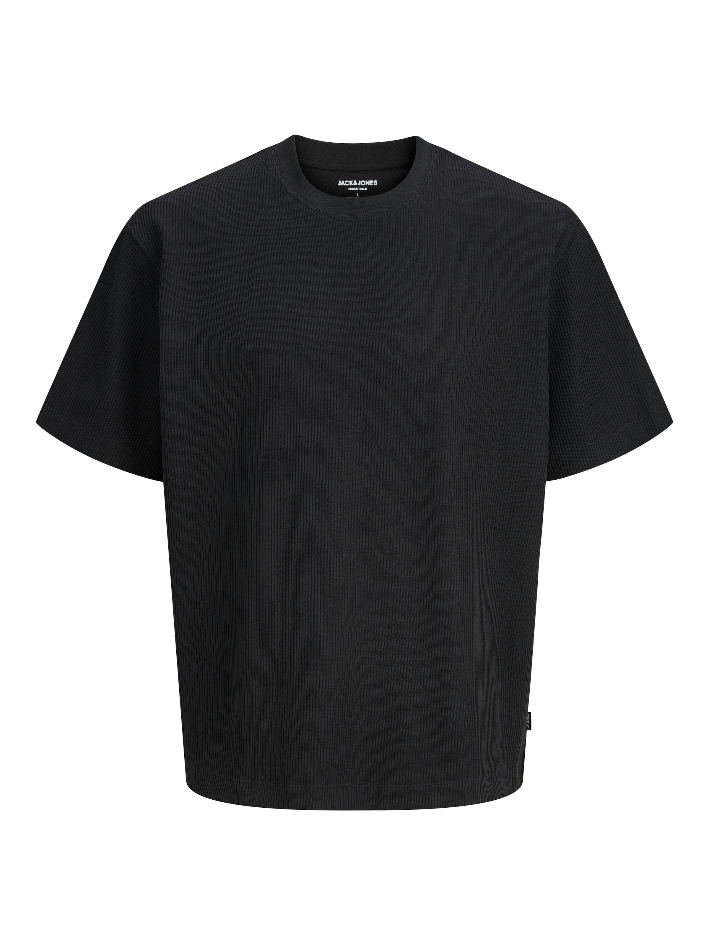 Jack & Jones Rundhalsshirt »JJEHARRISON STRUCTURE TEE SS O-NECK LN« mit Rundhalsusschnitt