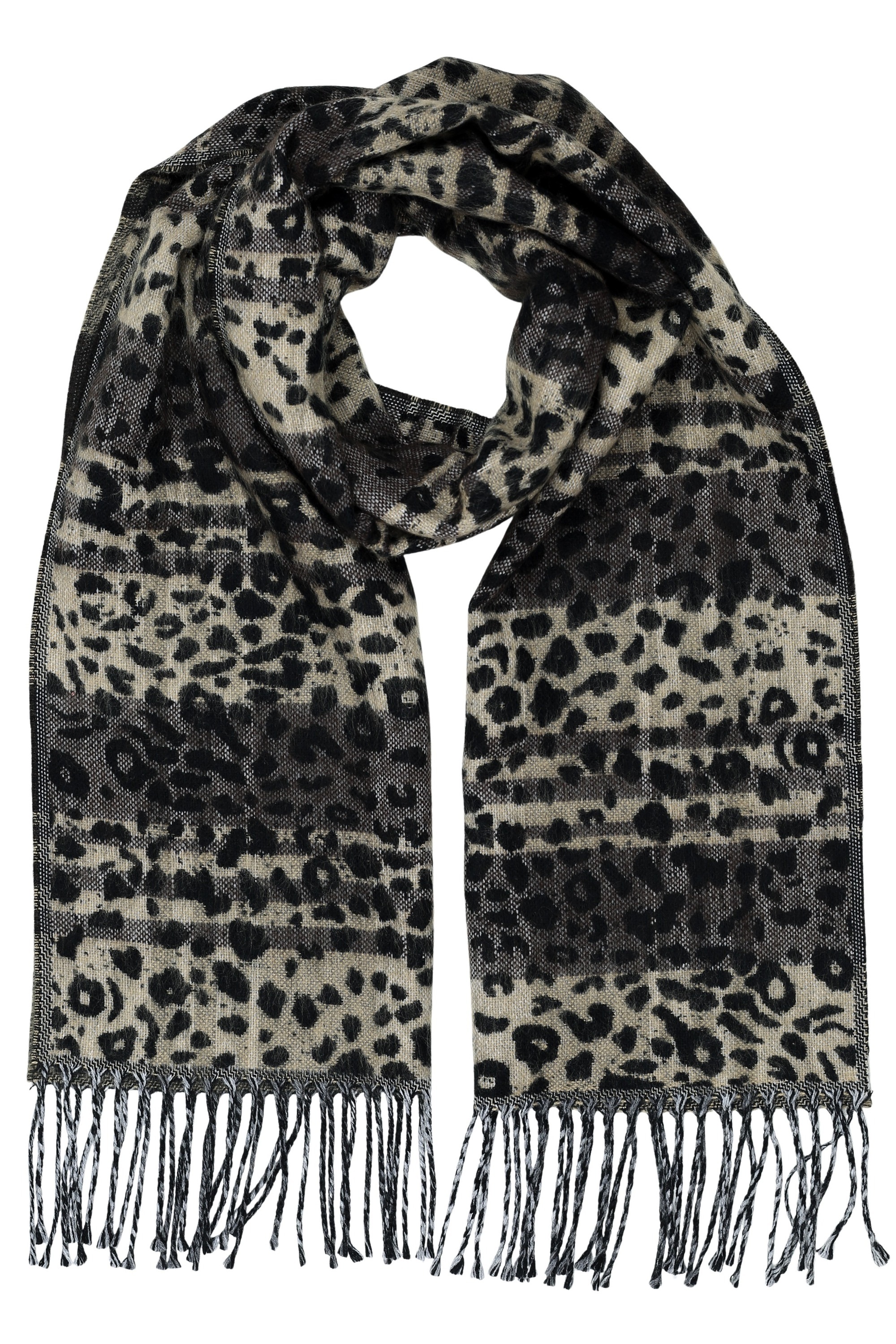COLLEZIONE ALESSANDRO Wollschal "Leo", Mit Leoparden-Muster, Made in Italy günstig online kaufen
