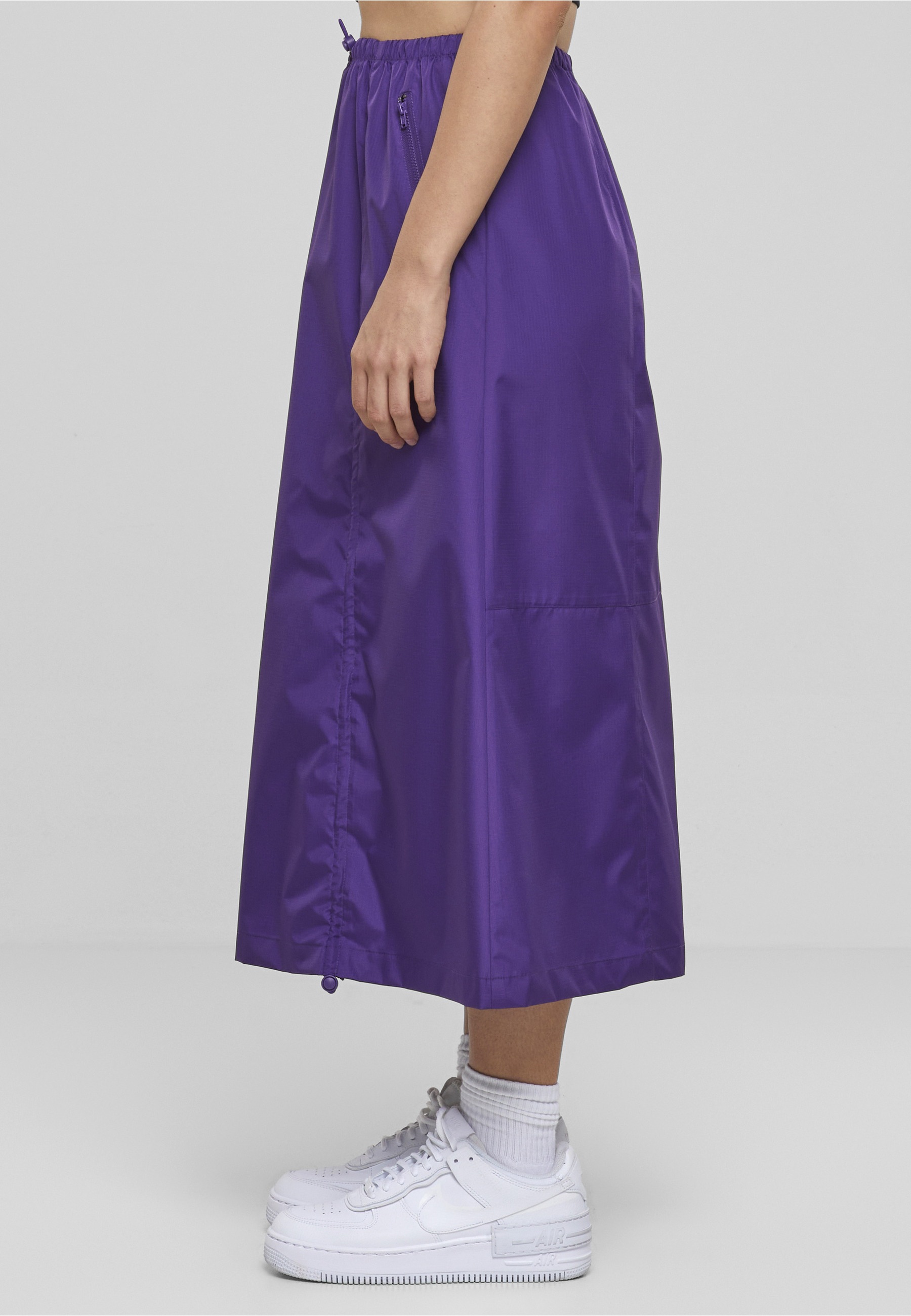 URBAN CLASSICS Sommerrock »Urban Classics Damen Ladies Ripstop Parachute Midi Skirt« 1 Stk.