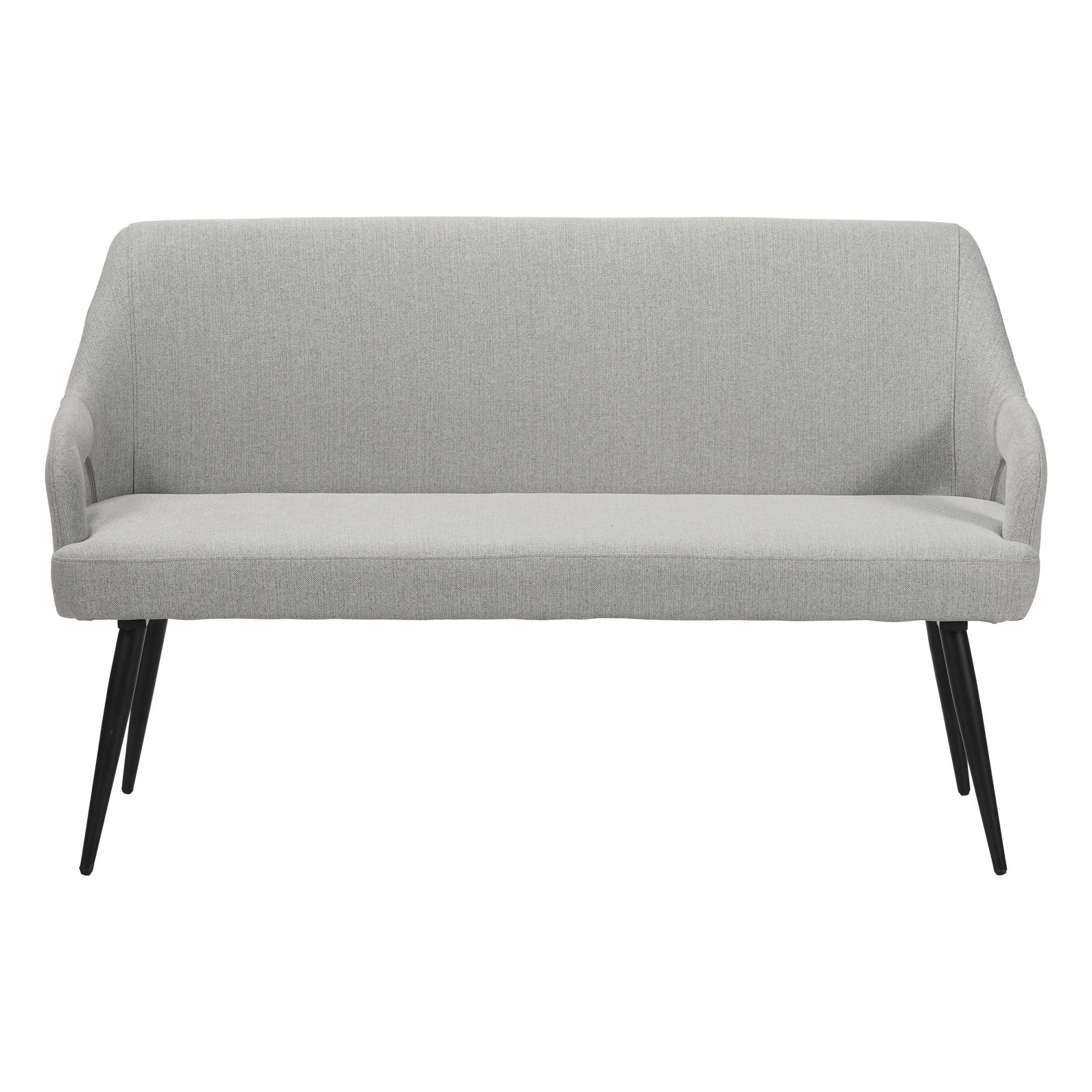 OTTO home Essbank »Darragh« schwarze Metallbeine, pflegeleichter Webstoff Bezug, Breite 140 cm