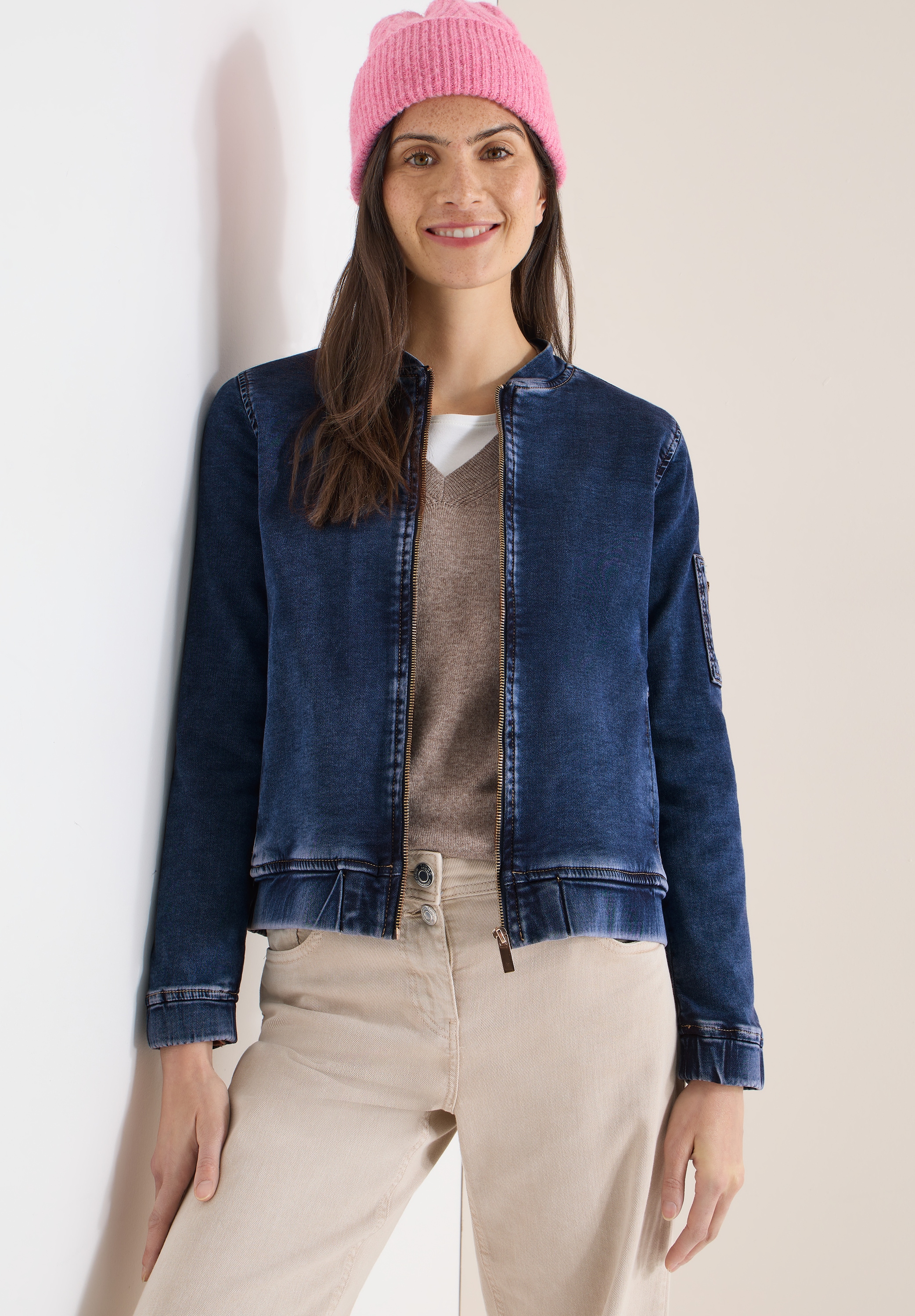 Cecil Jeansjacke ohne Kapuze im Denim-Style