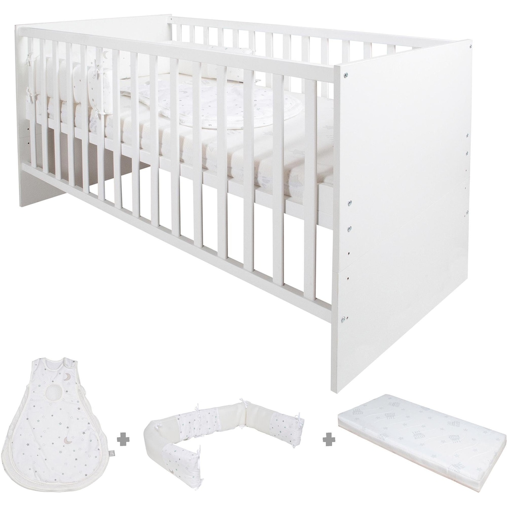 roba® Babybett »safe asleep® Sternenzauber«, (4 tlg.)