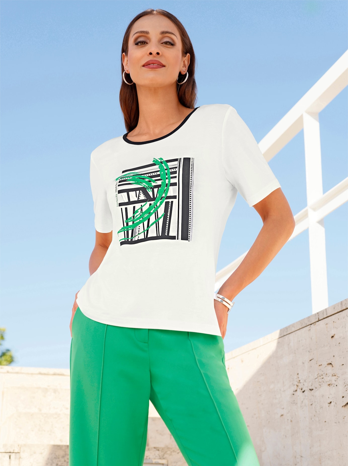 Inspirationen Rundhalsshirt "Kurzarm-Shirt" 1 tlg. günstig online kaufen