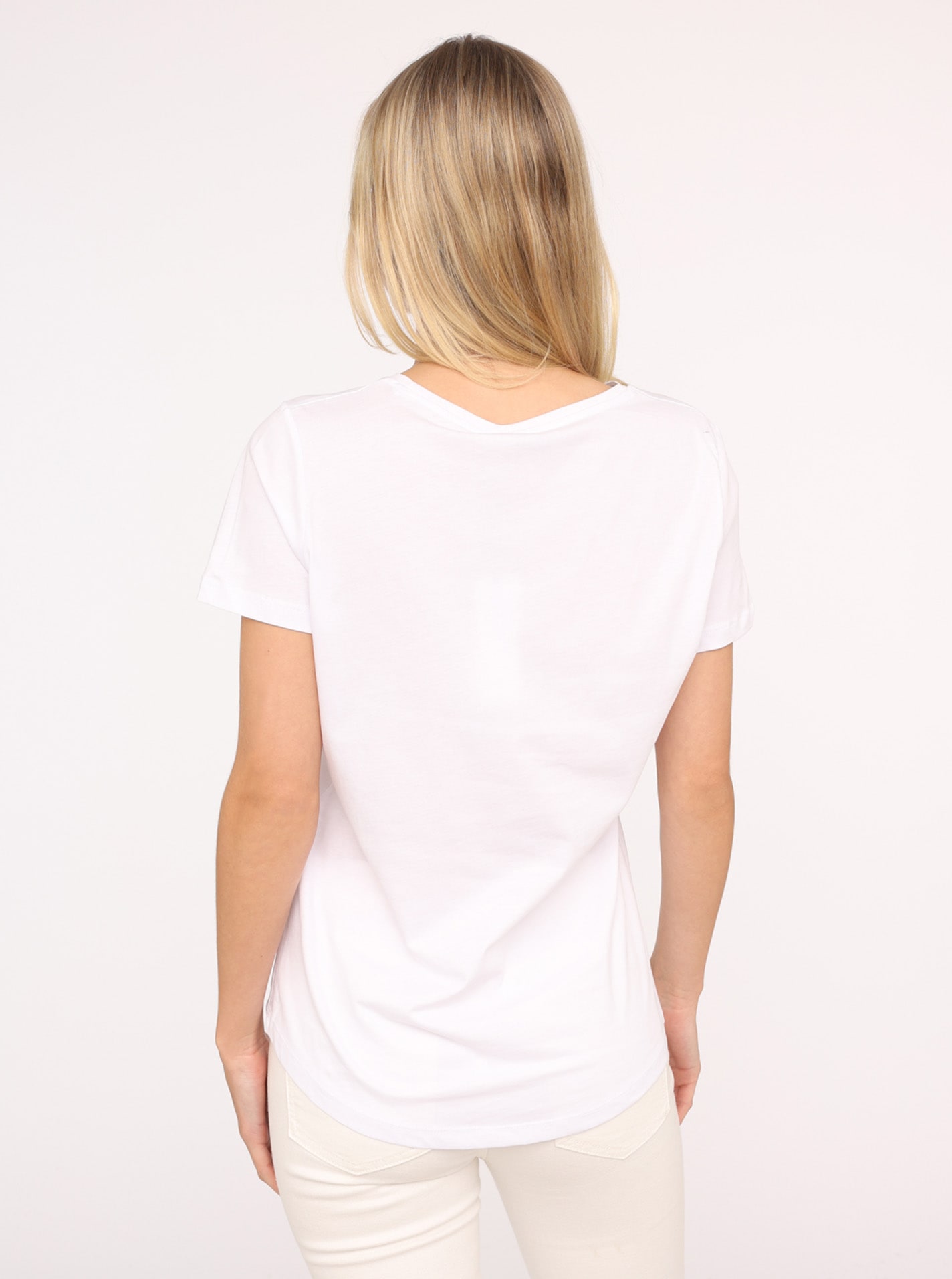 Zwillingsherz T-Shirt »"Good Vibes"«, Mit bunter Stickerei