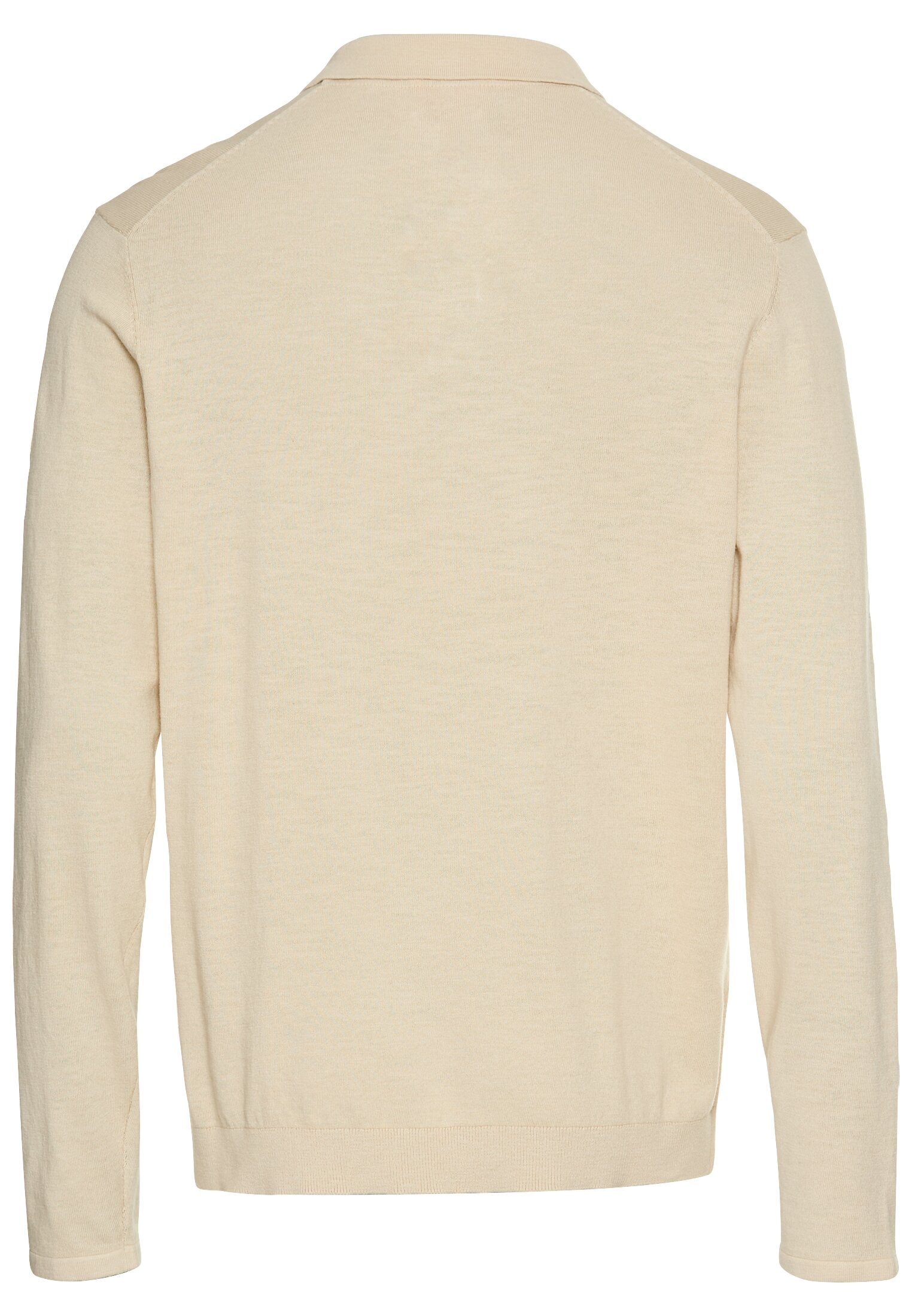 camel active Langarm-Poloshirt, mit Rippbündchen