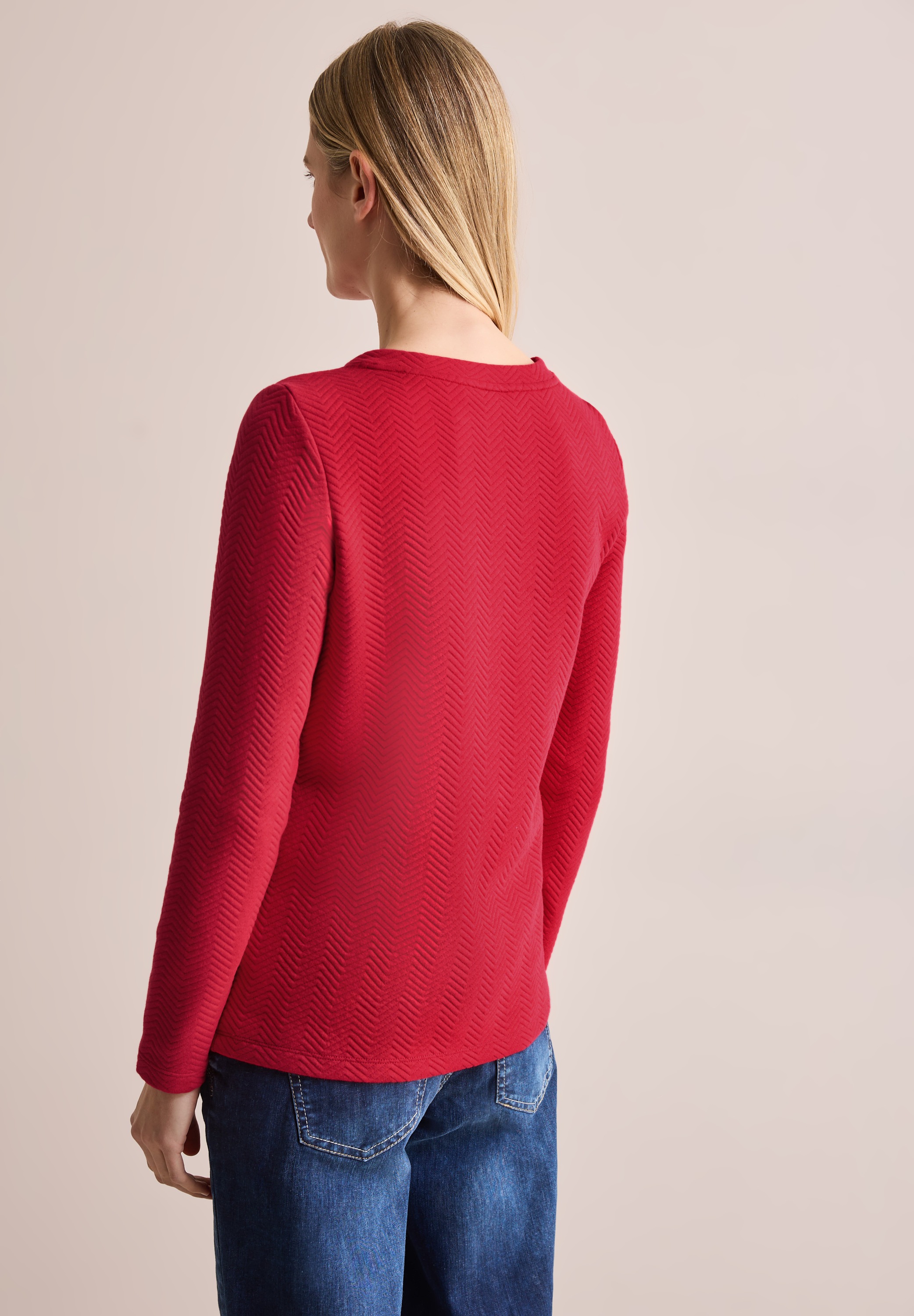 Cecil Langarmshirt, aus Baumwolle mit Stretchante