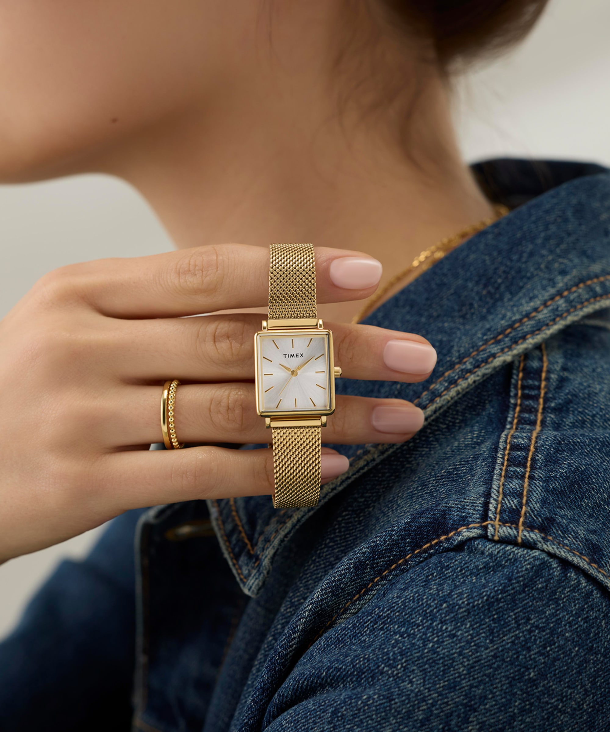 Timex Quarzuhr »TRANSCEND« Armbanduhr, Damenuhr, Edelstahlarmband, analog