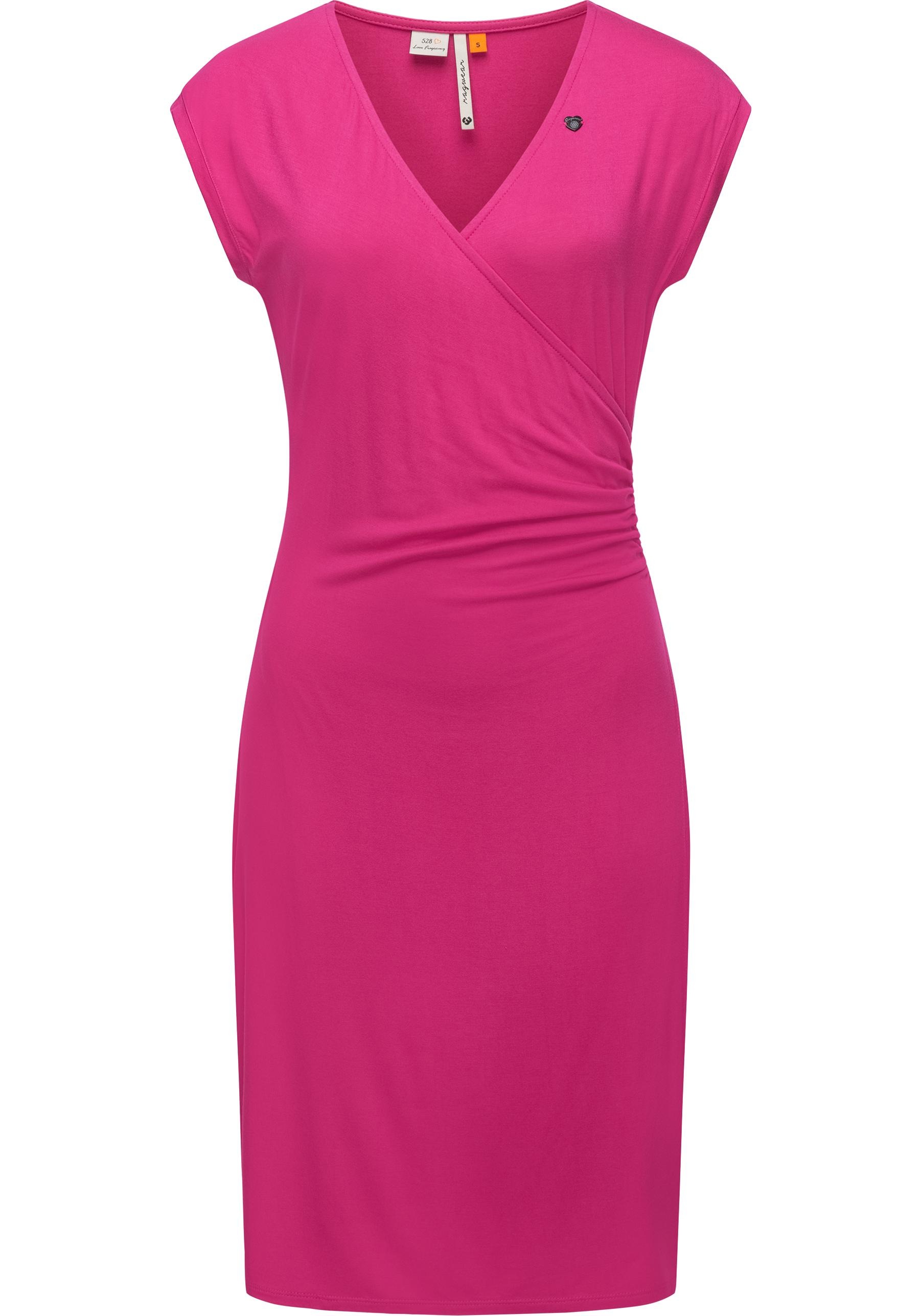 Ragwear Etuikleid "Crupi" Ohne Taschen figurbetontes Sommerkleid mit Raffung an der Taille