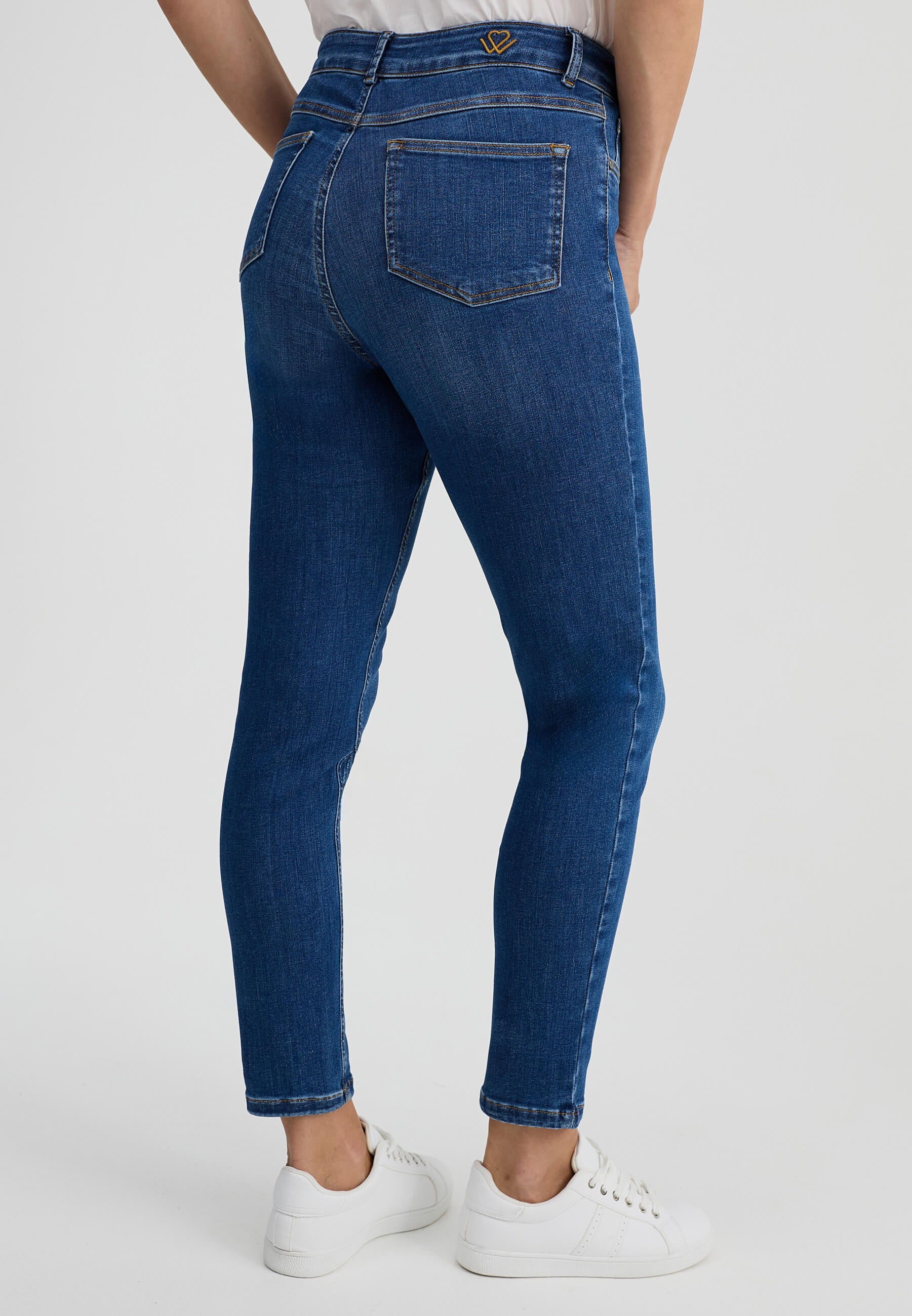 wonderjeans High-waist-Jeans "Skinny" in körperbetonter Passform günstig online kaufen