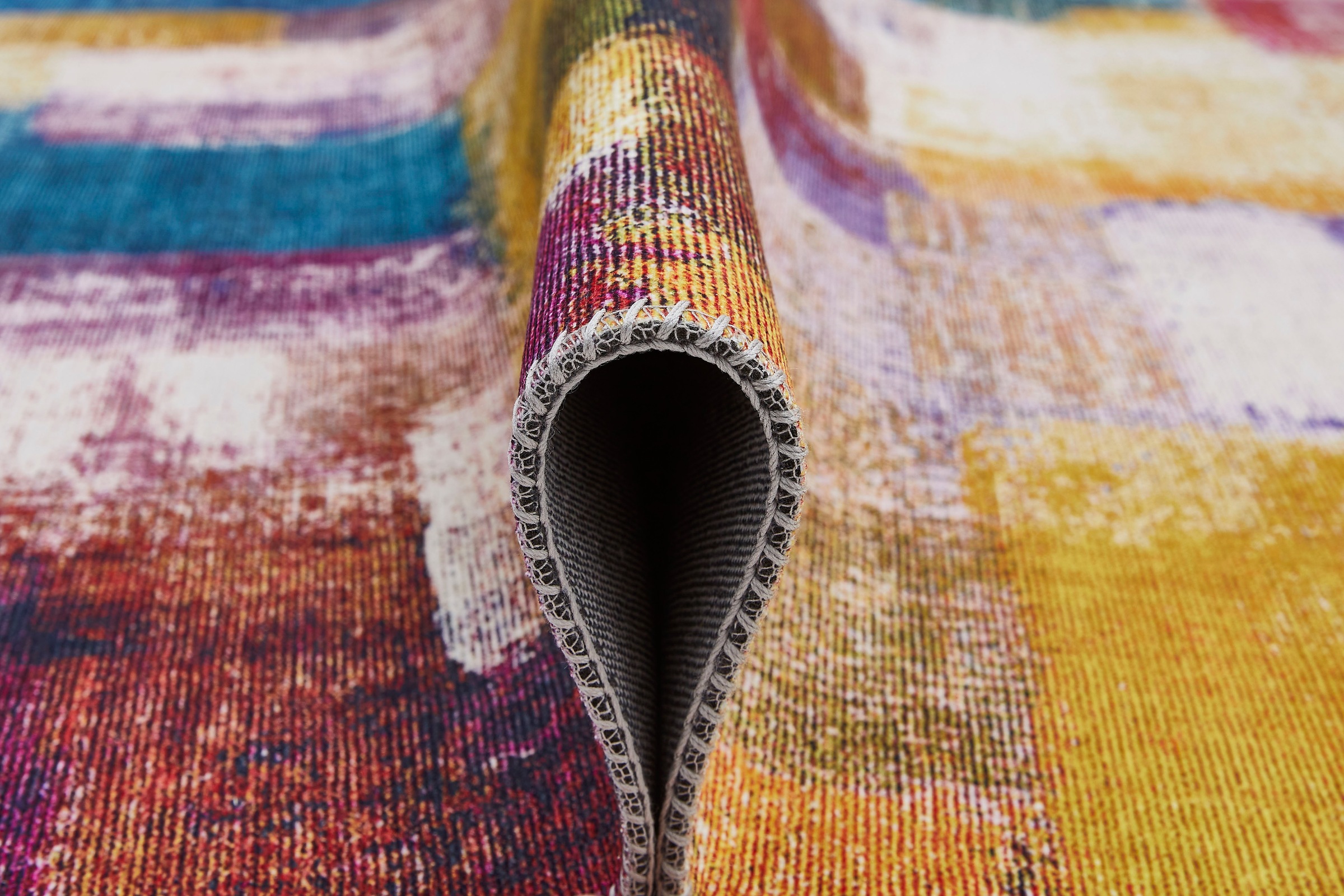 LUXOR living Teppich »Bonum«, rechteckig, 7 mm Höhe, Kurzflor, modernes Design, waschbar, Wohnzimmer