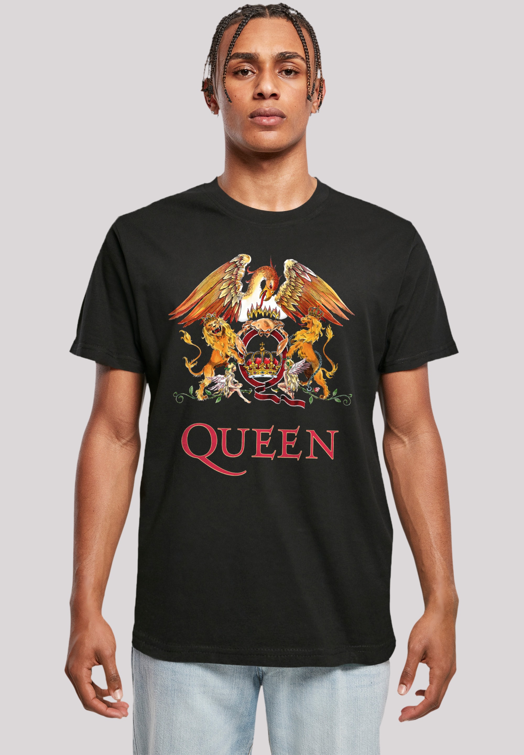 F4NT4STIC T-Shirt »Queen Classic Crest«, Print