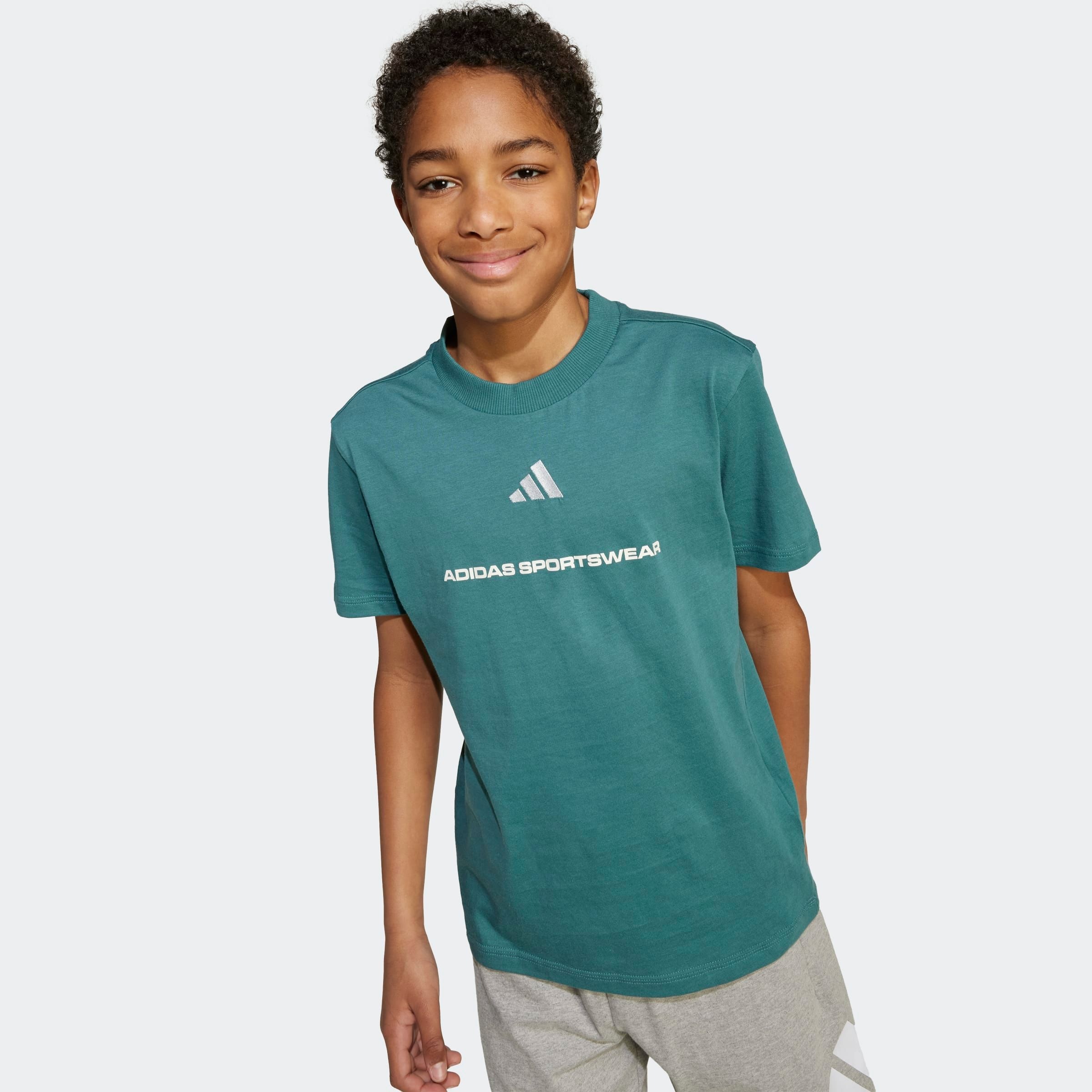 Thumbnail - adidas Sportswear T-Shirt "B SJ T" sportlicher Stil, kurze Ärmel, elastisches Material, mit Slogan
