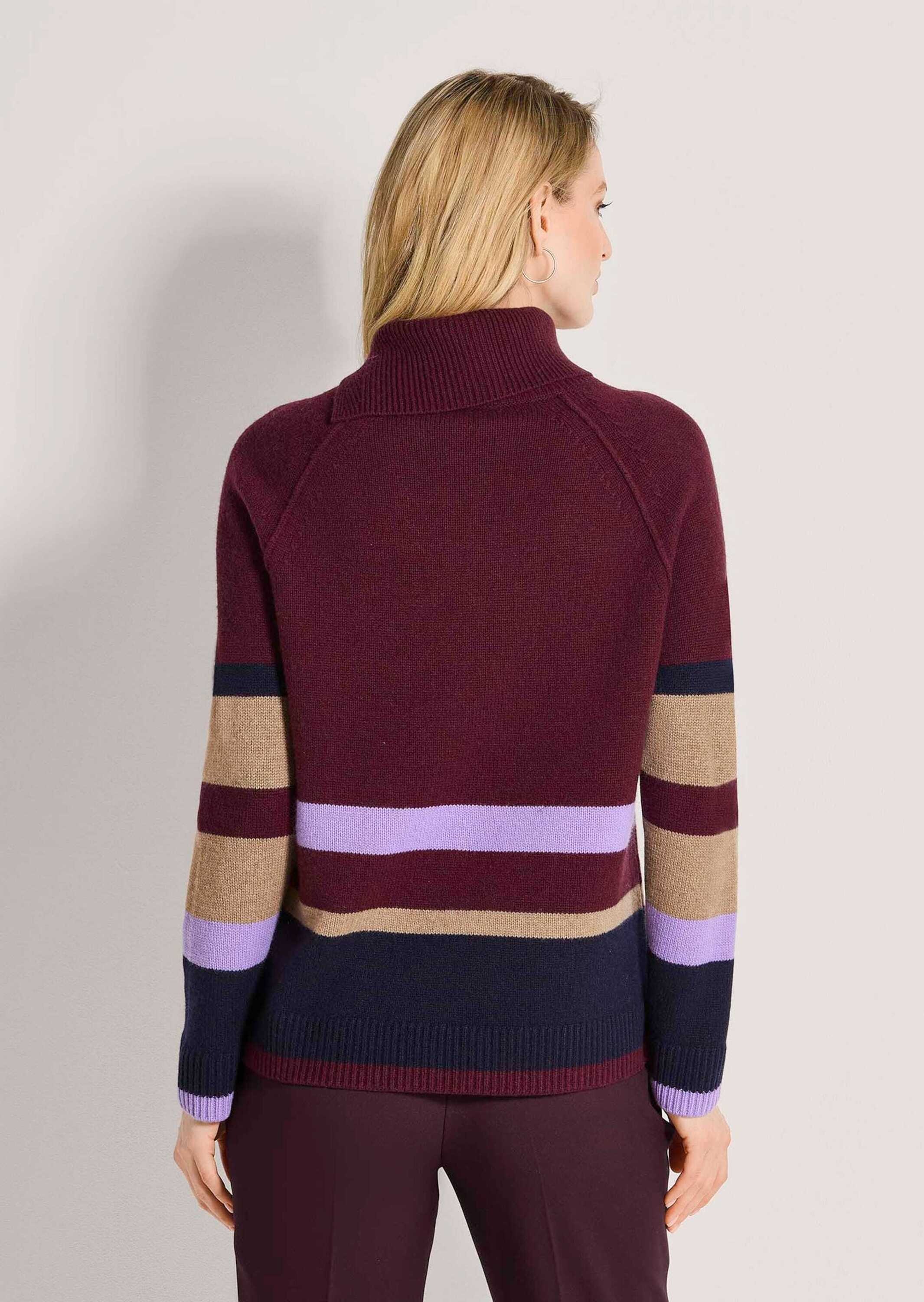 MADELEINE Longpullover »Pullover Asymmetrischer Rollkragenpullover«