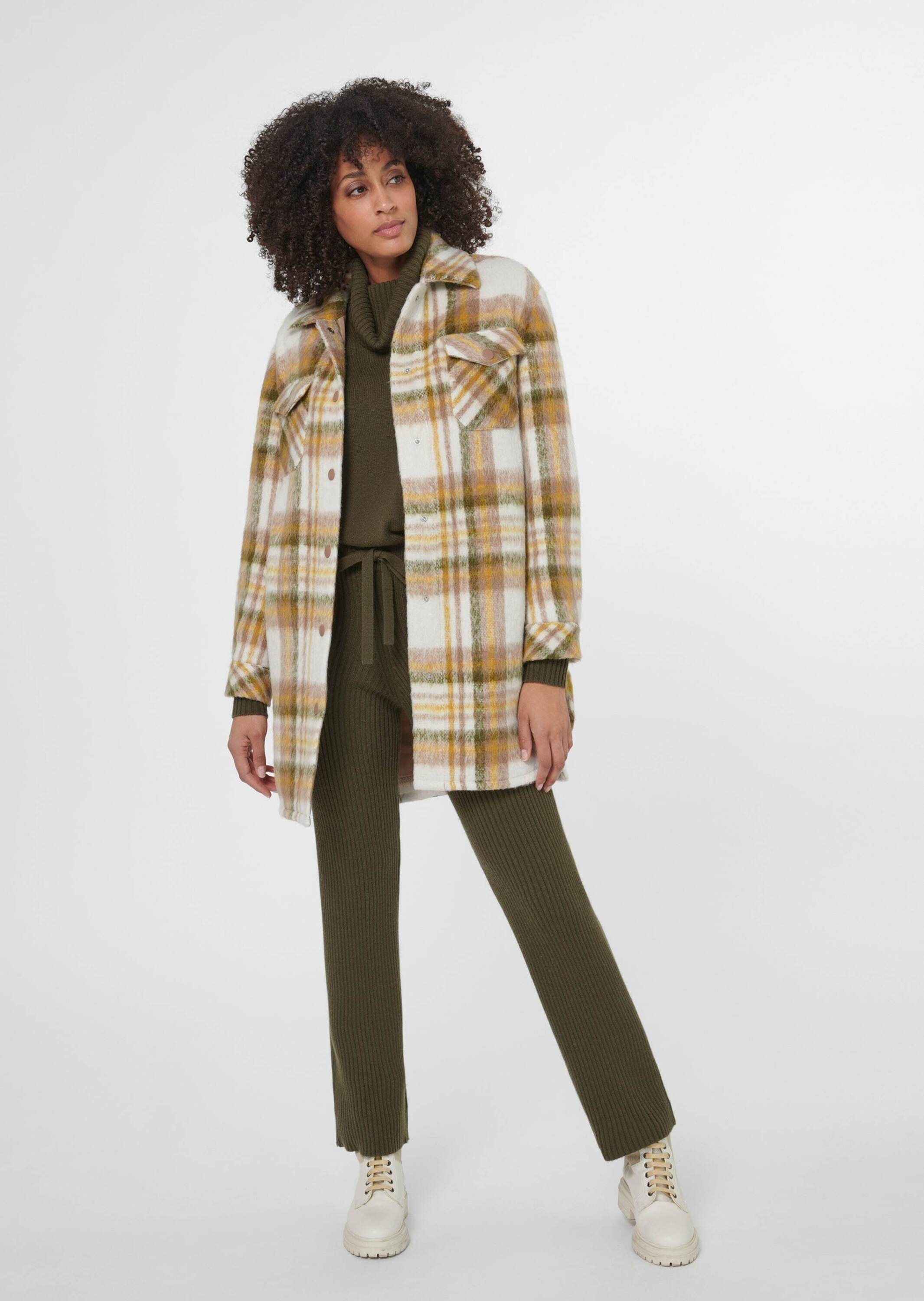 Thumbnail - MADELEINE Outdoorjacke "Jacke Lange Hemdjacke mit Karo-Muster"