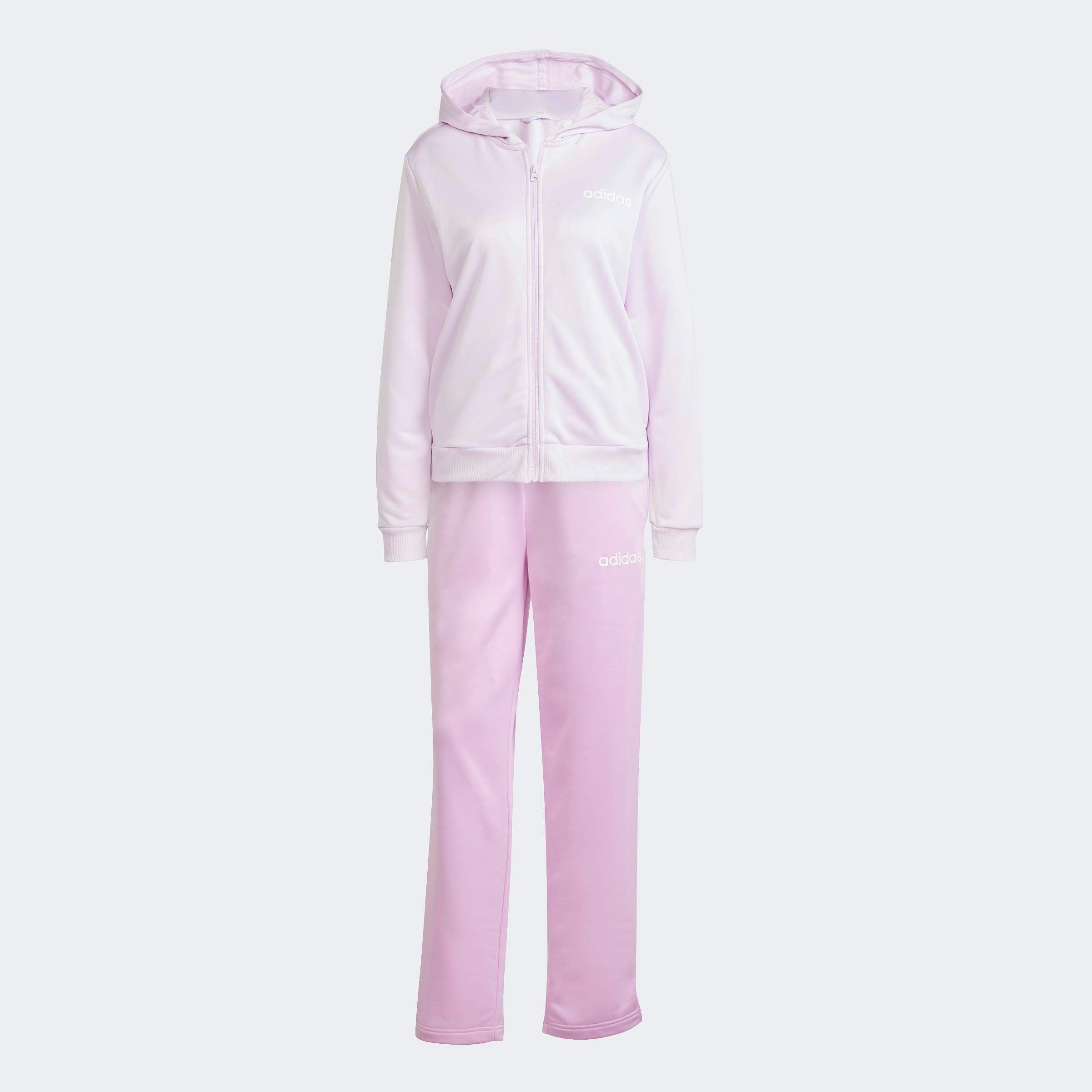 adidas Sportswear Trainingsanzug »W LINEAR TS«, (2 tlg.), Trainingsjacke mit Kapuze, Tracksuit