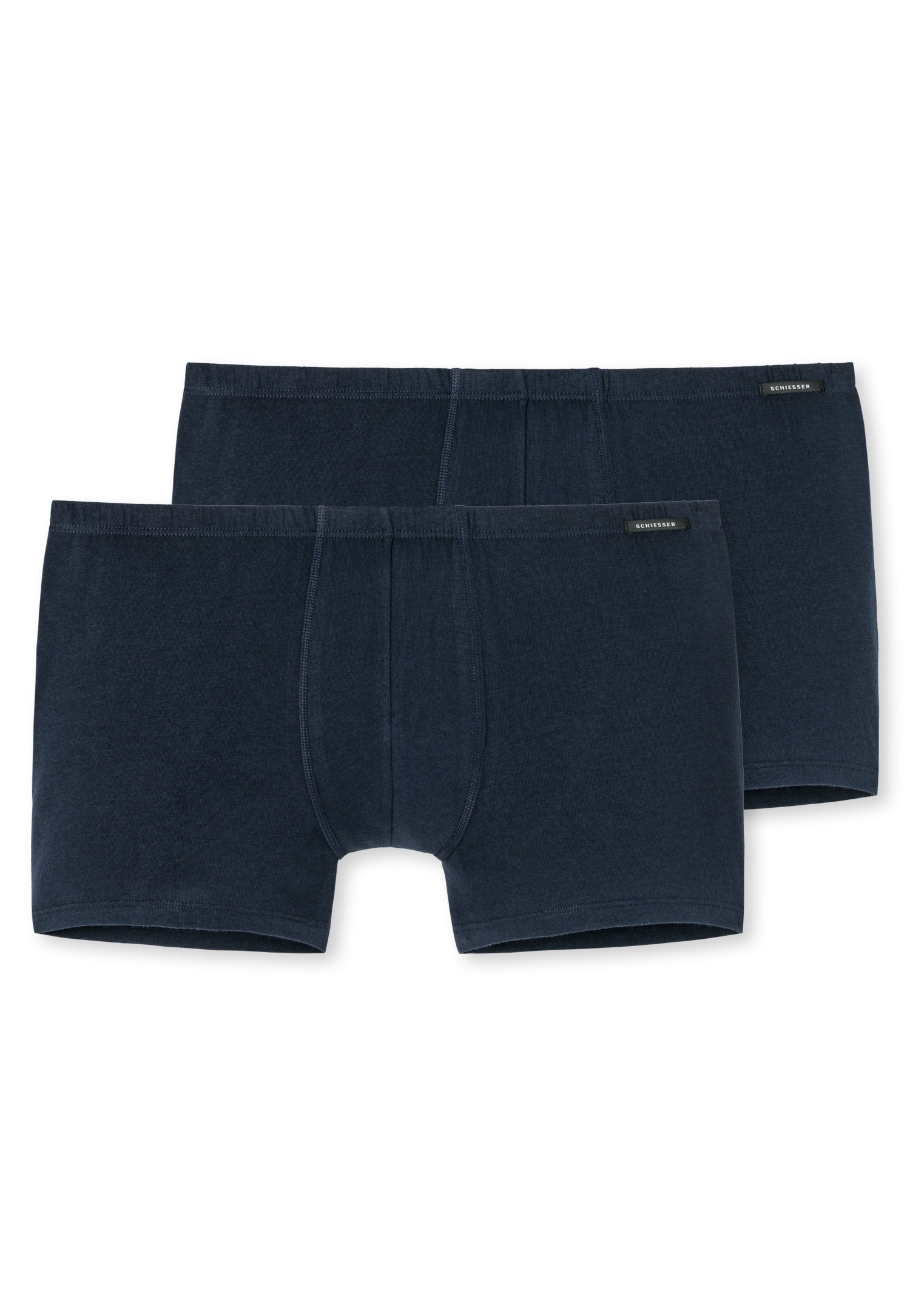 Schiesser Boxershorts ""Essentials"", (2er-Pack), mit Logobund