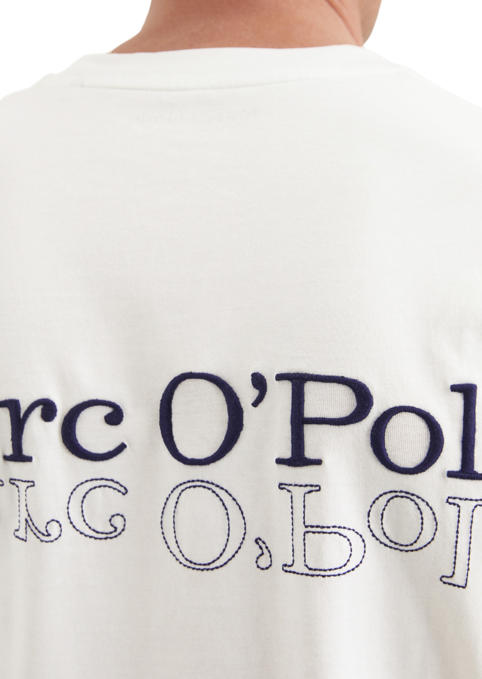 Marc O'Polo T-Shirt »mit Logostickerei auf der Rückseite«