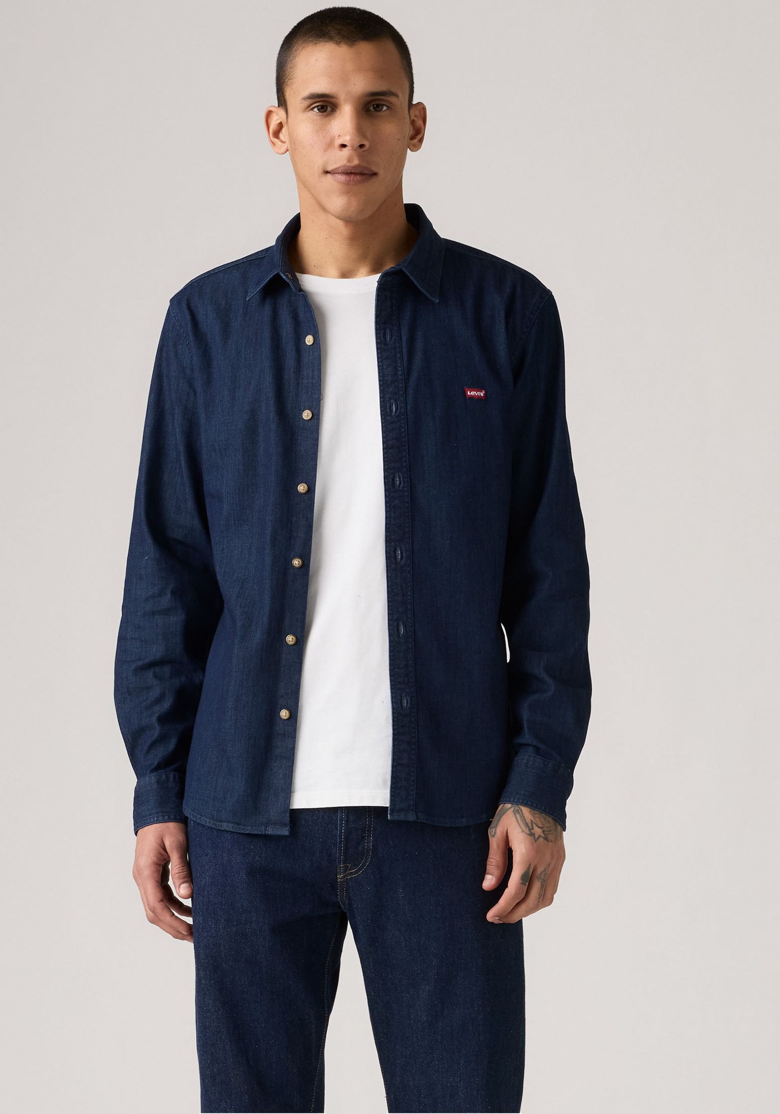 Levis Jeanshemd "LS BATTERY HM SHIRT SLIM" aus pflegeleichtem Baumwollmix günstig online kaufen