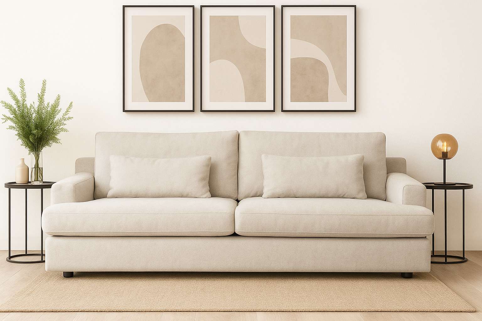 OTTO home Big-Sofa "Evelle 3 Sitzer Maxi" 237 cm, tiefe Sitzfläche, Lounge-Sitzkomfort, Struktur, Breitcord
