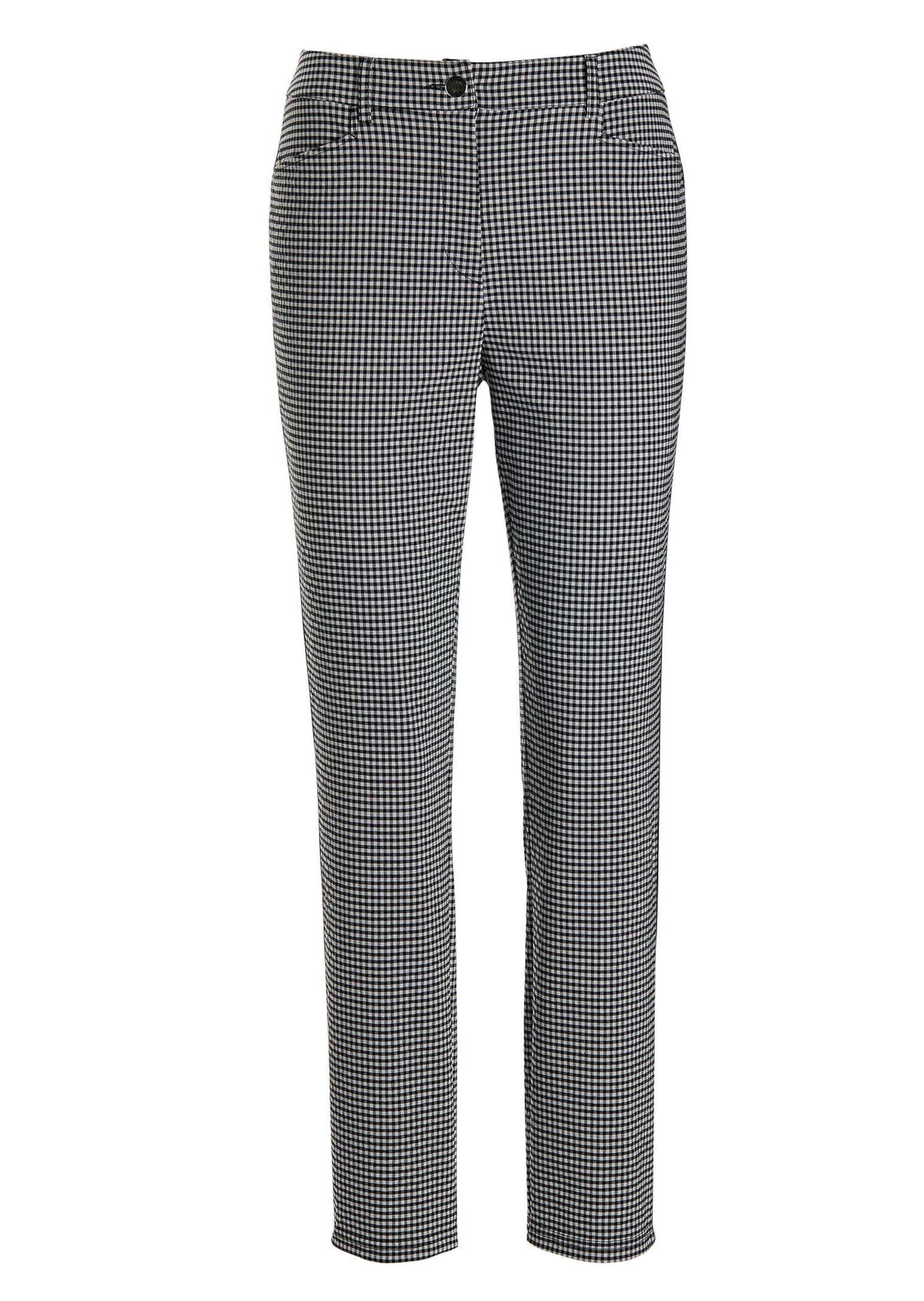 GOLDNER 2-in-1-Hose »Lange Slim Fit Hose LOUISA in schwarz«