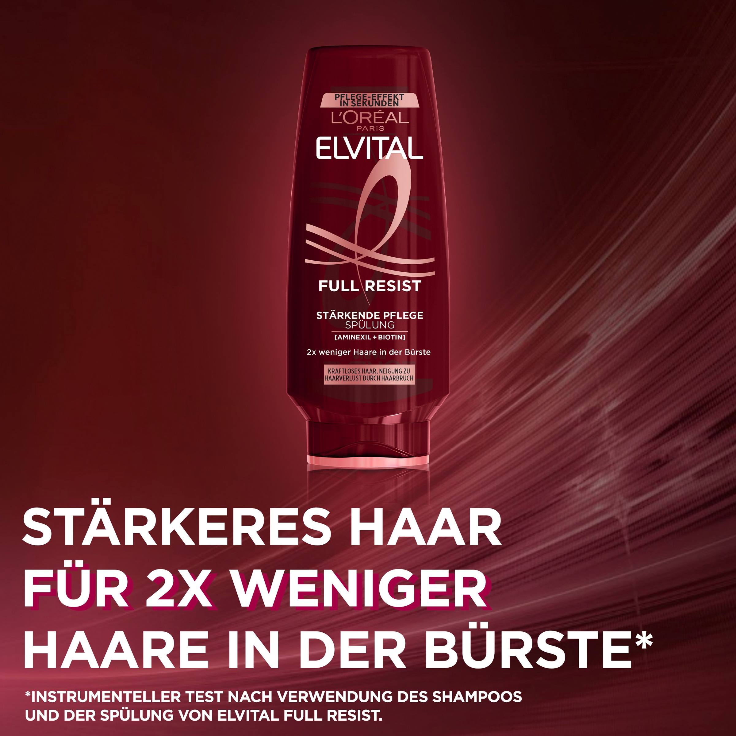 L'ORÉAL PARIS Haarspülung »L'Oréal Paris Elvital Full Resist Spülung«, (Packung, 6 tlg.)