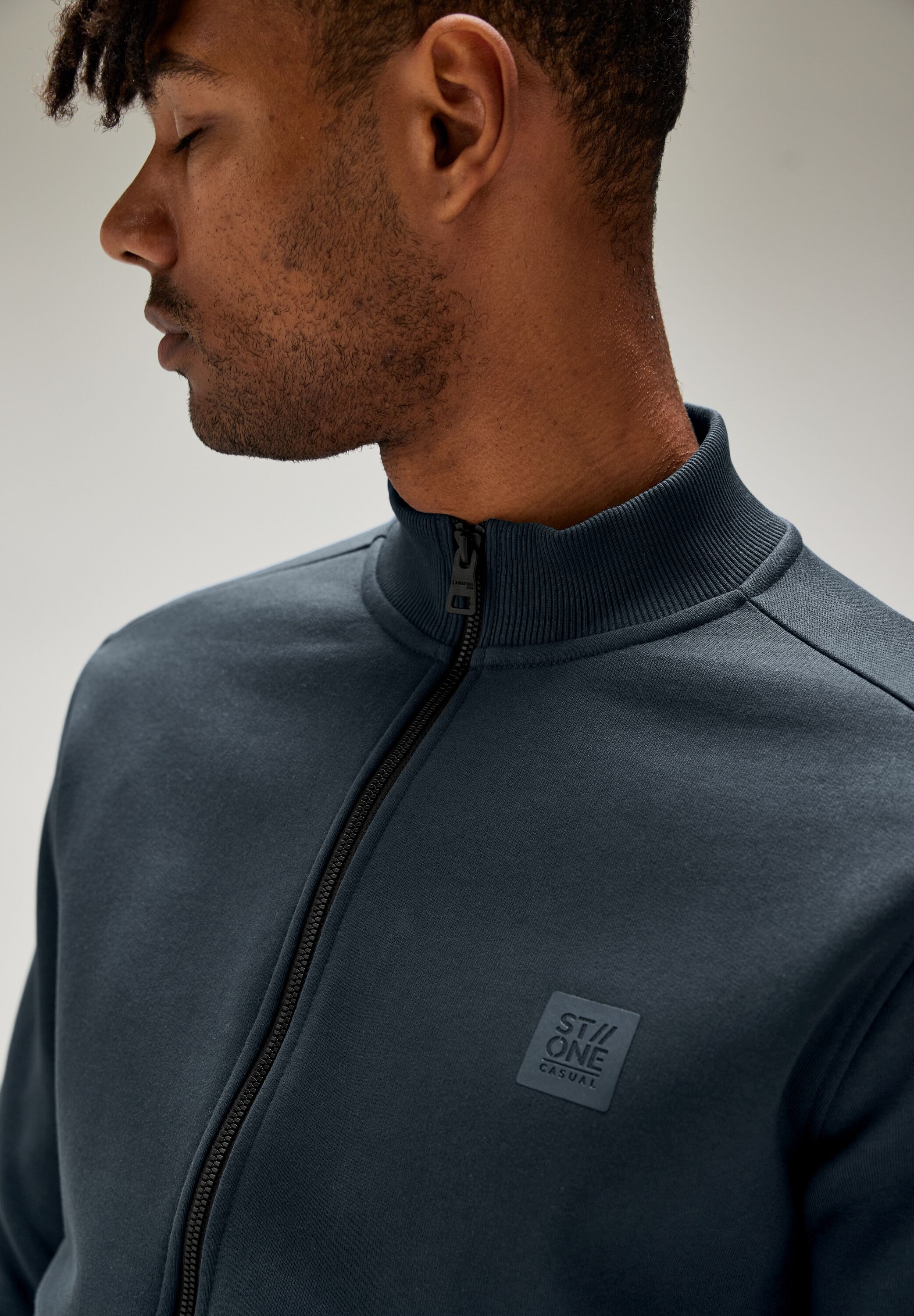 STREET ONE MEN Sweatjacke, im soften Baumwoll-Mix