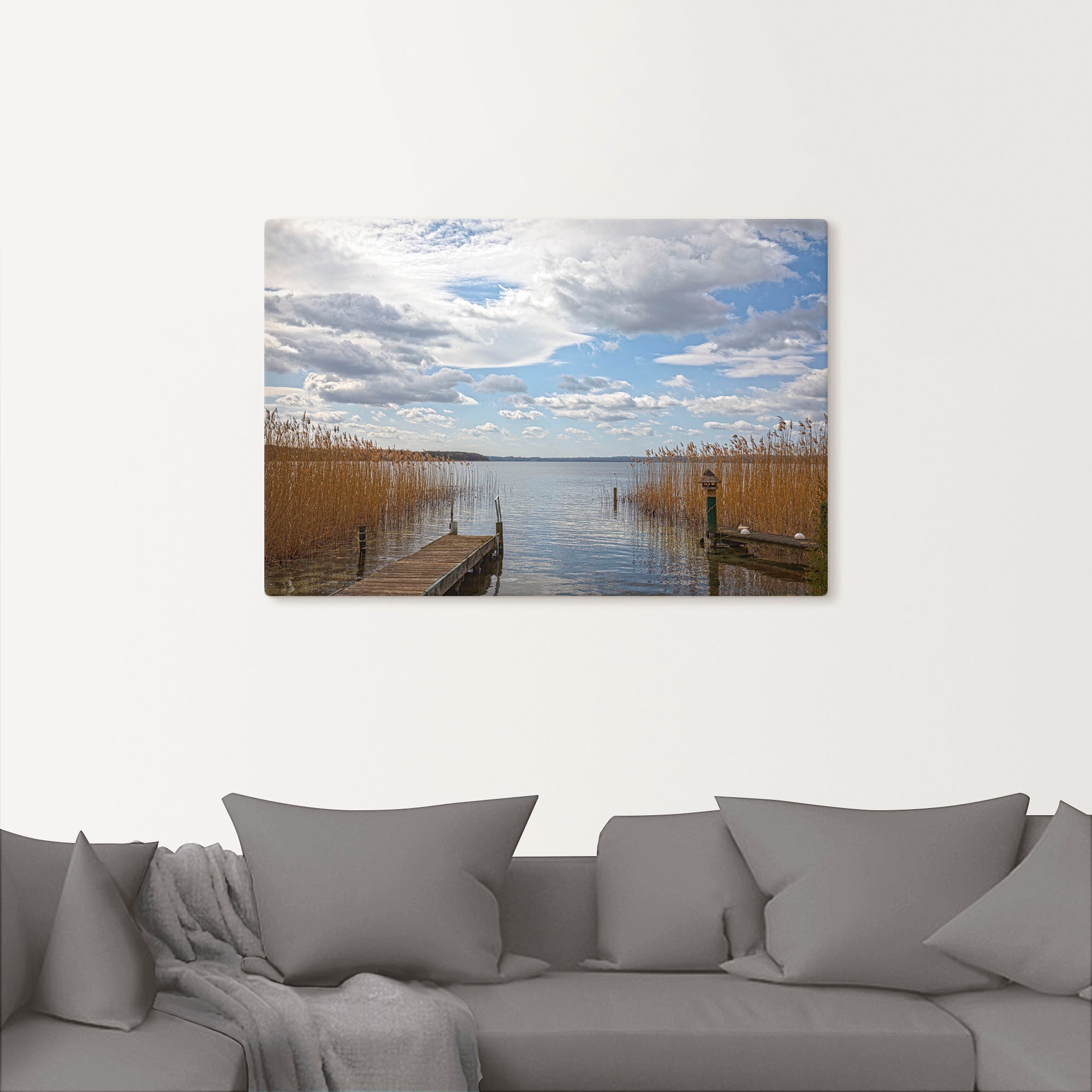 Artland Leinwandbild »Idylle am Ratzeburger See«, Seebilder, (1 St.), auf Keilrahmen gespannt