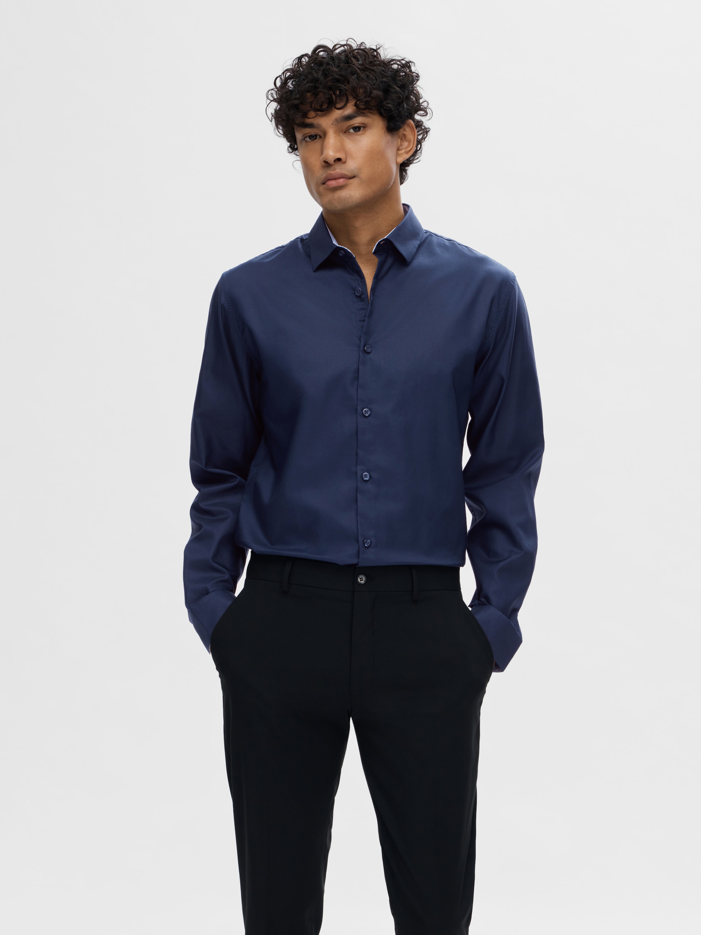 SELECTED Langarmhemd "SLHSLIMZARK LS SHIRT" günstig online kaufen