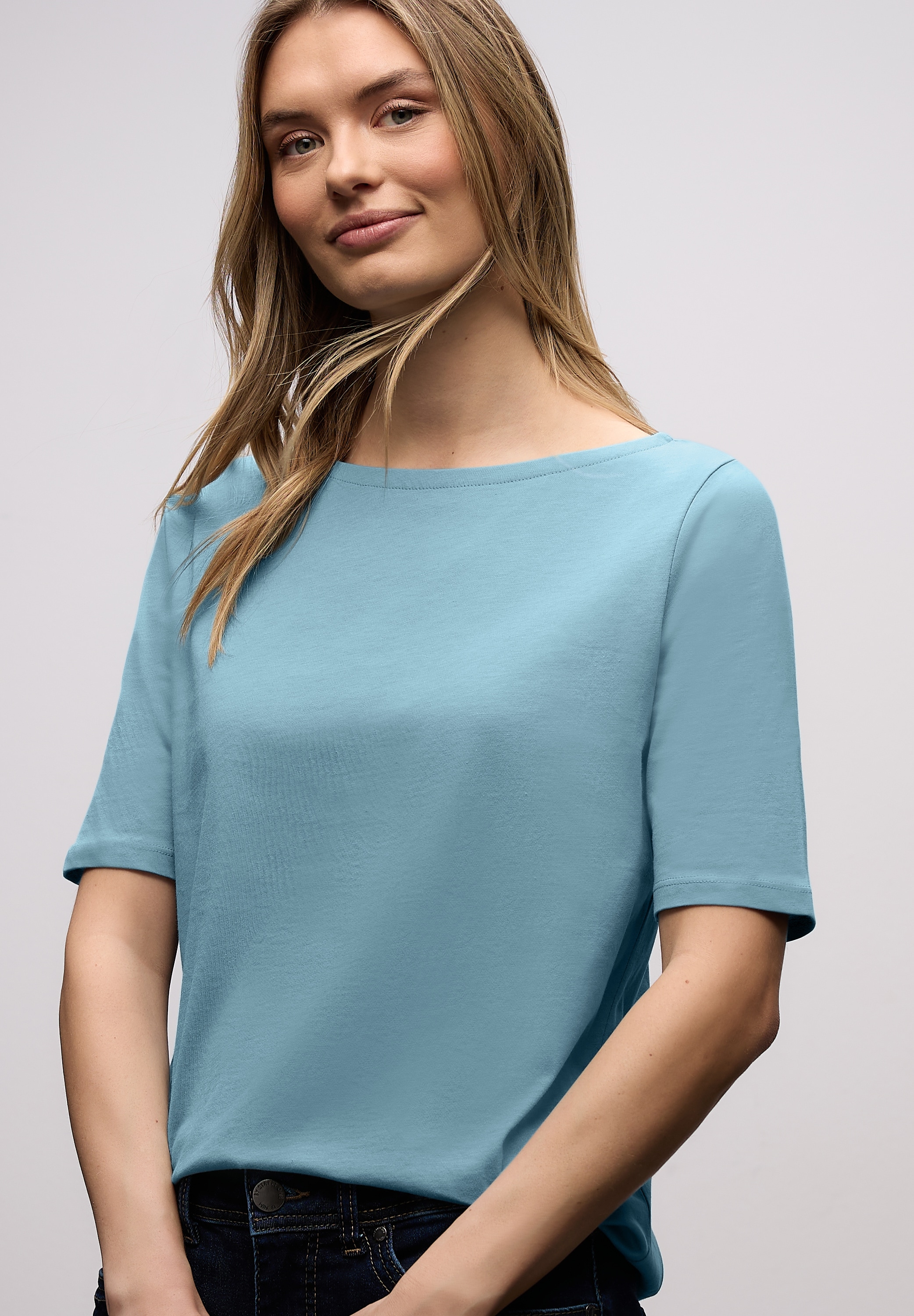 STREET ONE T-Shirt aus reiner Baumwolle günstig online kaufen