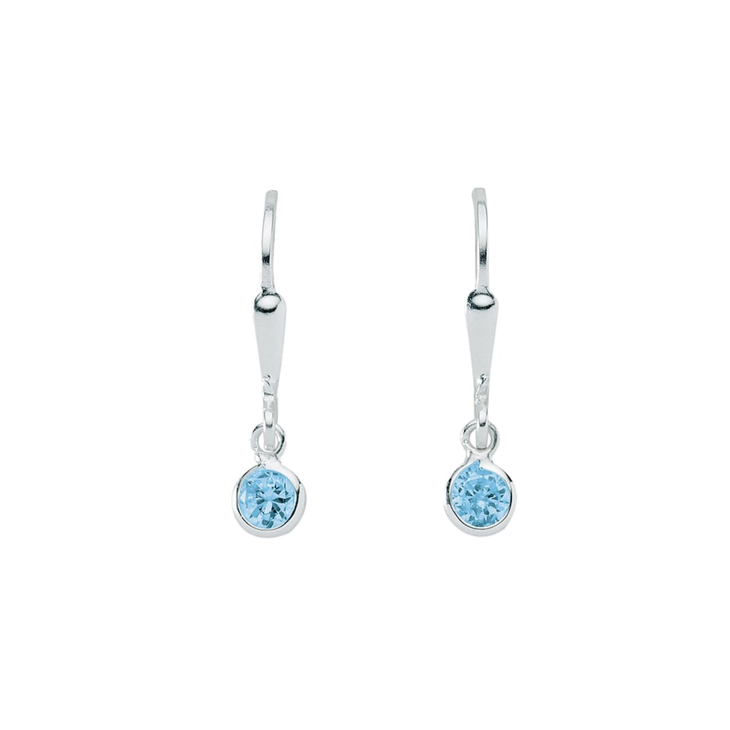 Adelia´s Paar Ohrhänger »925 Silber Ohrringe Ohrhänger Ø 4 6 mm« mit Zirkonia Silberschmuck für Damen