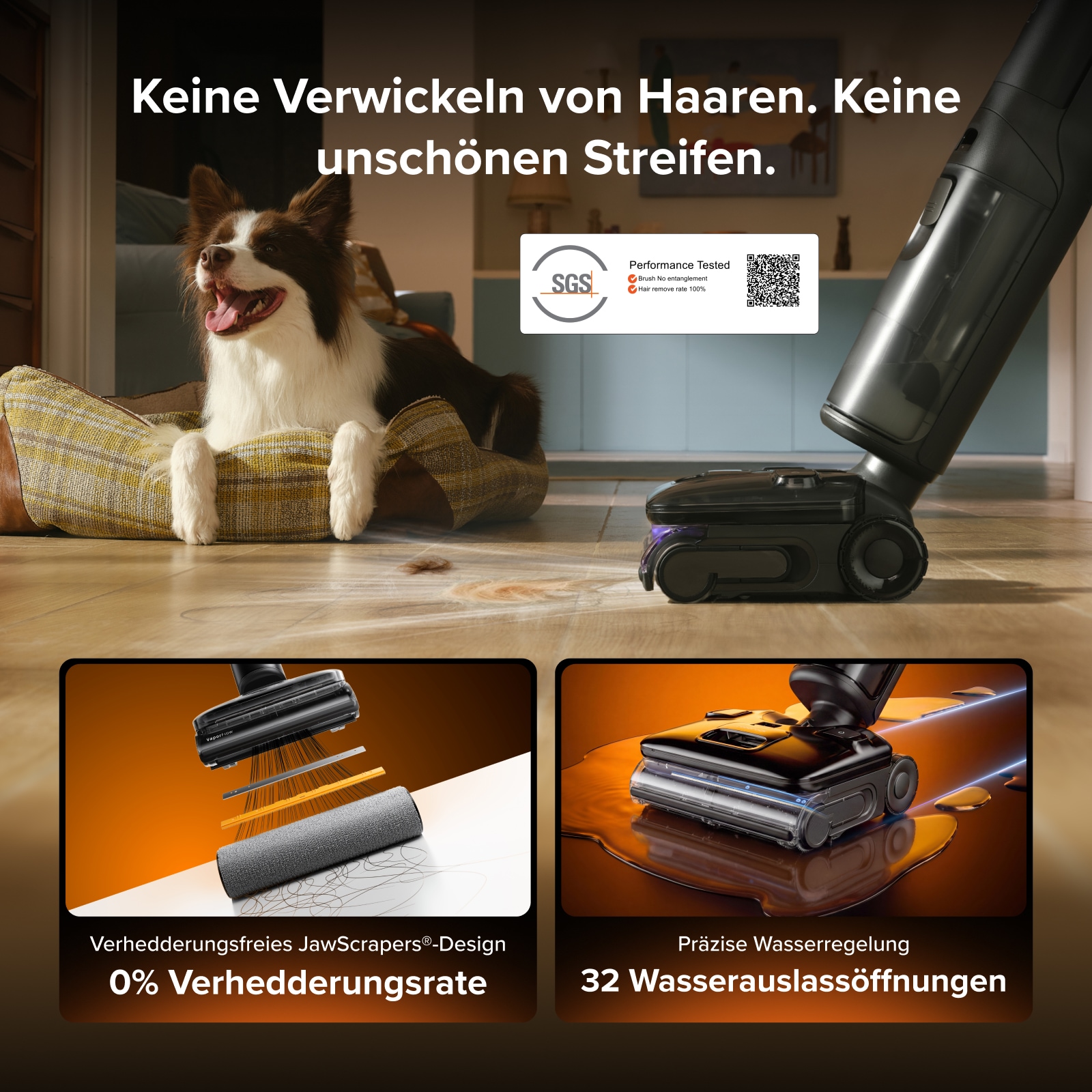 Roborock Nass-Trocken-Sauger »F25 Steam Dampfreiniger mit 25.000 Pa Saugleistung« Steam-Modus, 95 °C Selbstreinigung und 95 °C Trocknung