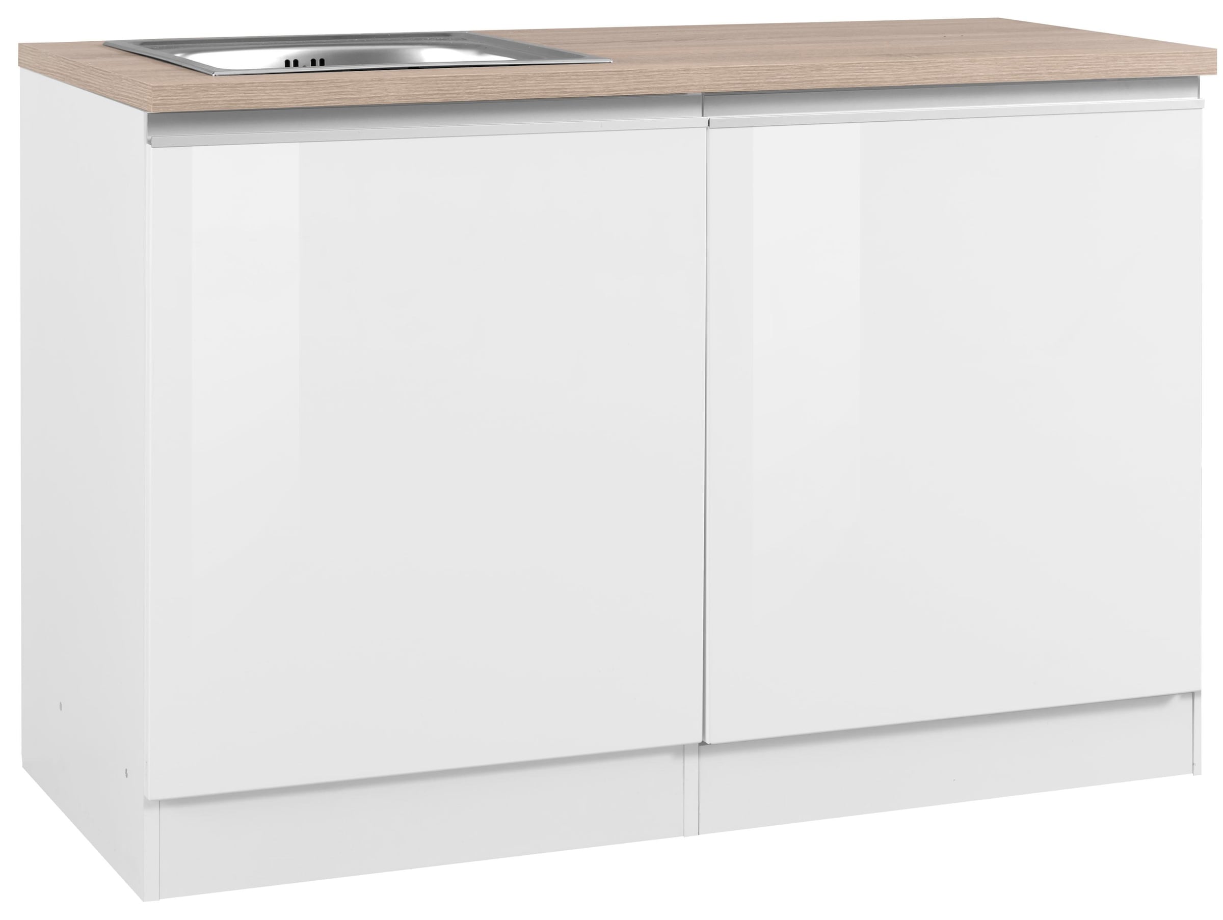KOCHSTATION Spülenschrank »KS-Ohio«, Breite 120 cm, mit Tür/Sockel für Geschirrspüler