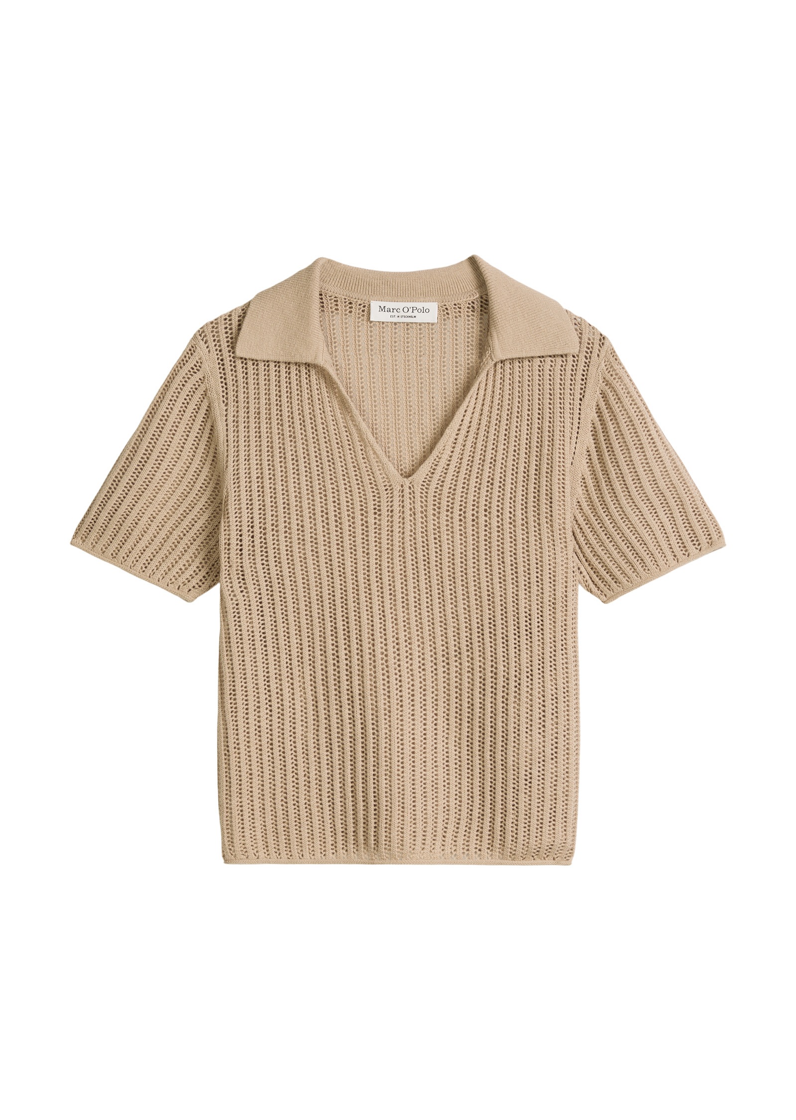 Marc O'Polo Polokragenpullover »aus Bio-Baumwolle-Leinen-Mix«