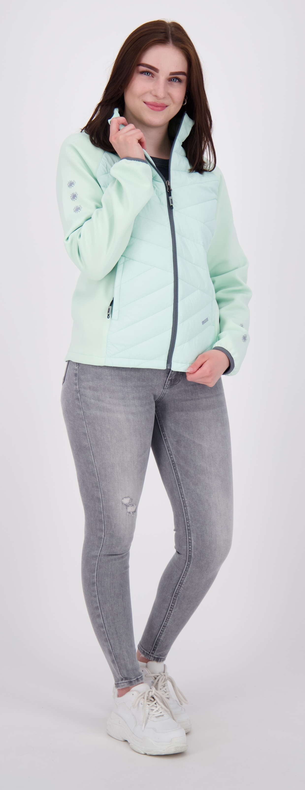 LPO Fleecejacke »EDINA II WOMEN«, weiche Hybrid-Fleecejacke in traditioneller Optik