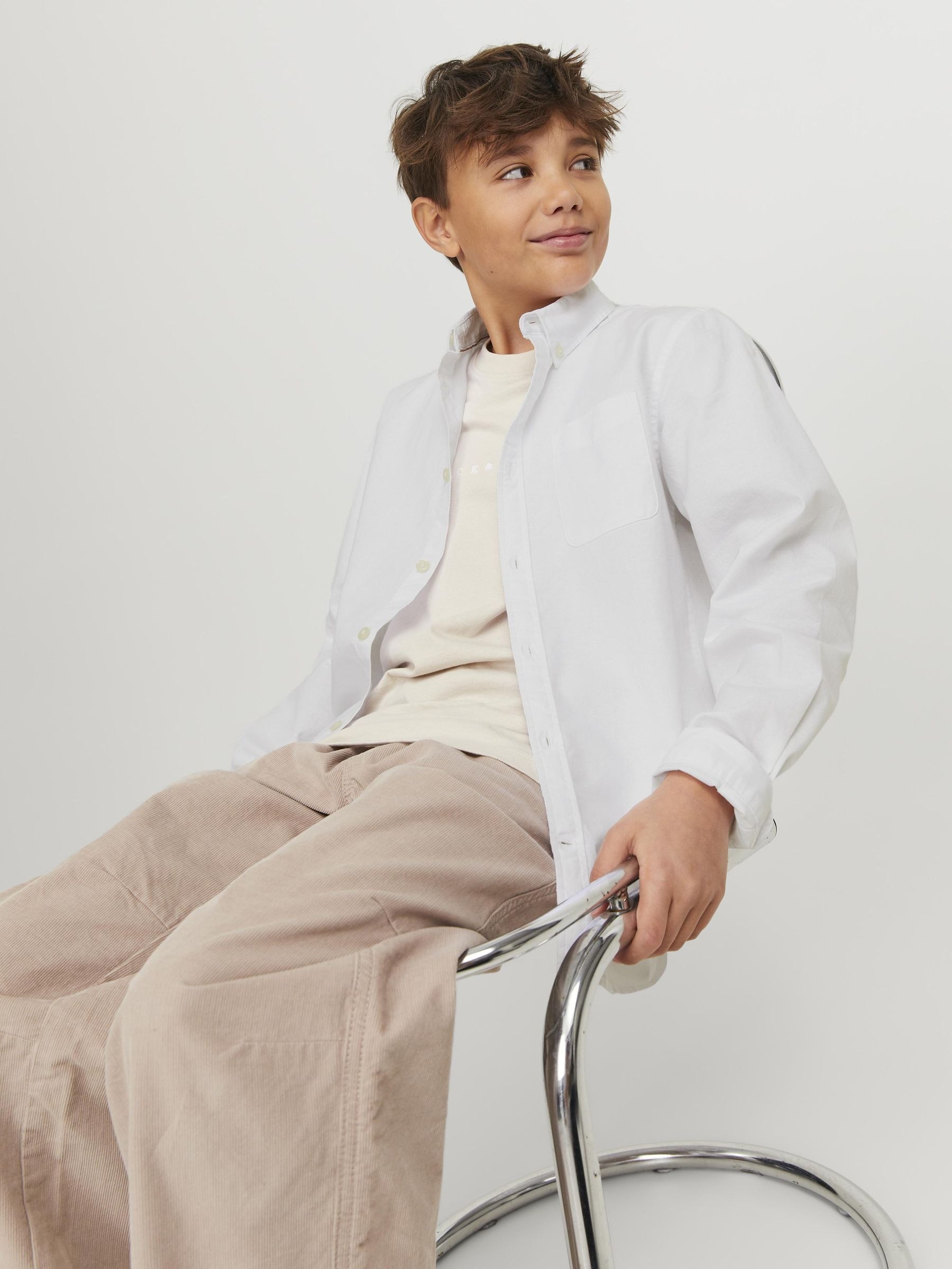 Jack & Jones Junior Langarmhemd »JJEOXFORD SHIRT L/S NOOS JNR«