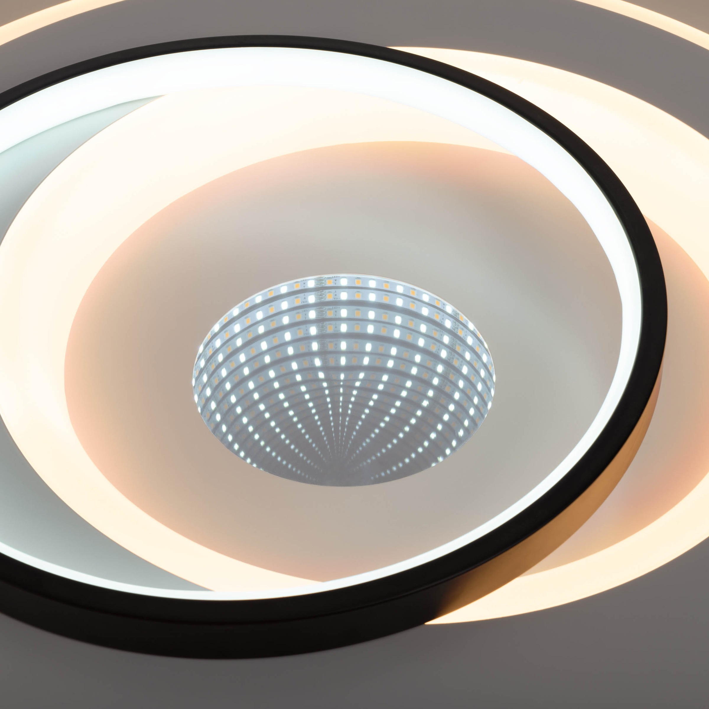 näve LED Deckenleuchte »Malea«, 1 flammig, Leuchtmittel LED-Modul | LED wechselbar, dimmbar per Fernbedienung, CCT, Memory, Nachtlicht, D: 49 cm, weiß