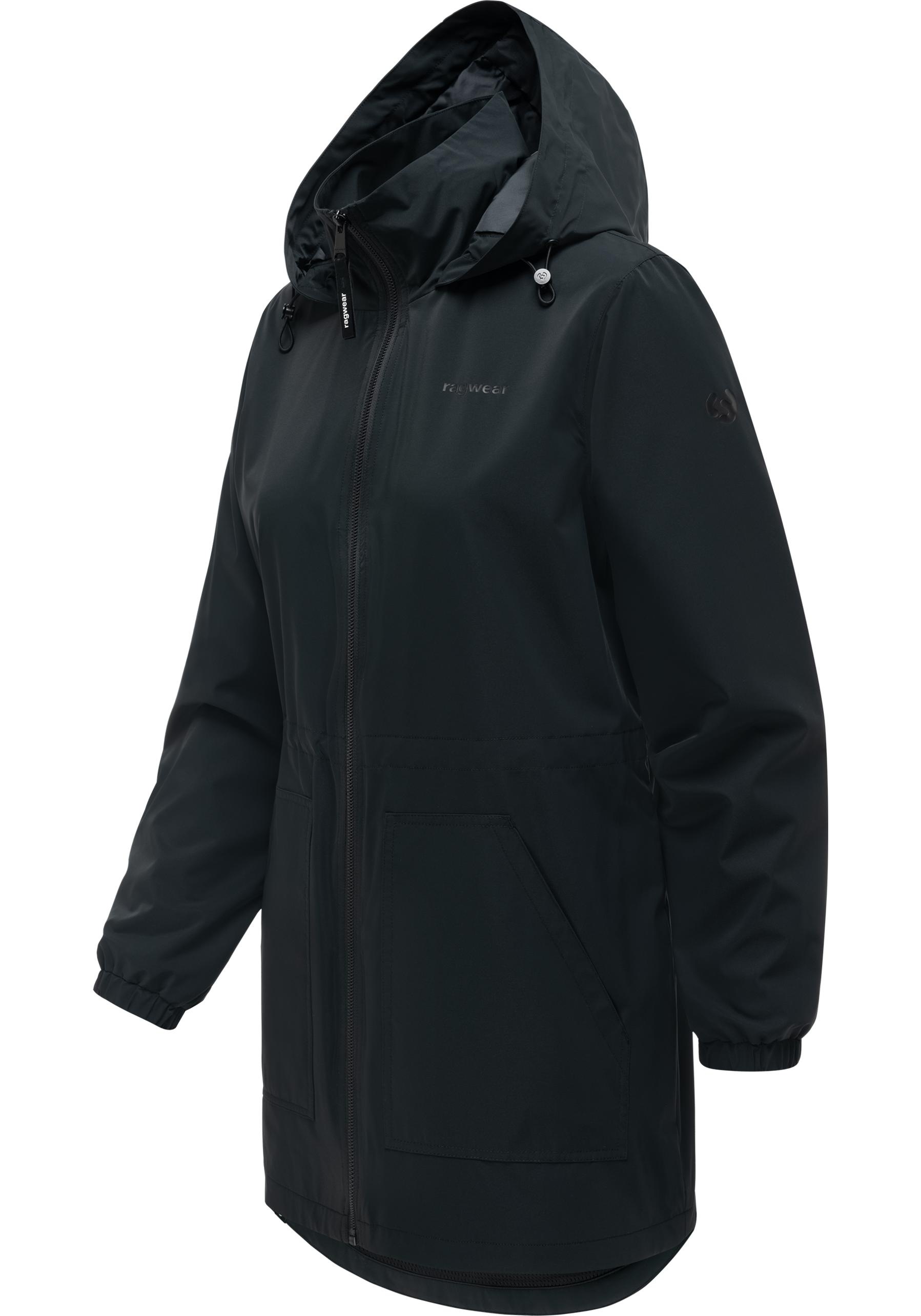 Ragwear Kurzmantel »Brona« Kurzer Damen Übergangsmantel mit Taillenzugband